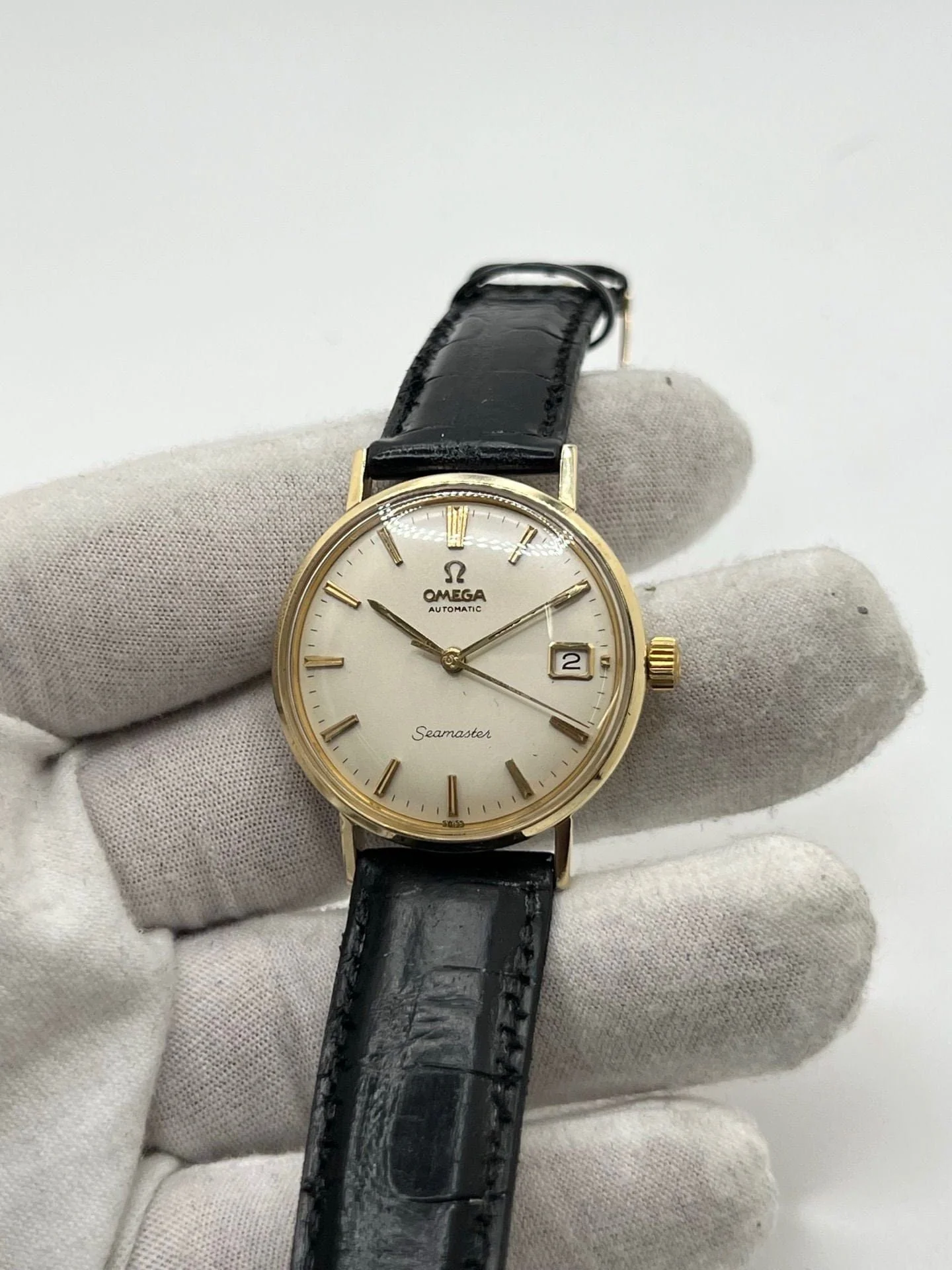 Omega - Seamaster DeVille KL6610 watch in 14K yellow gold  - Image 4
