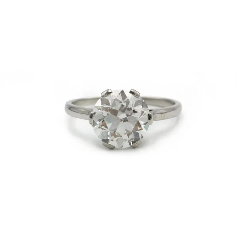 Solitaire - platinum and diamonds