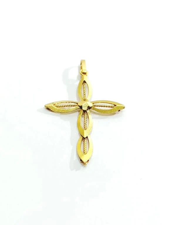 Yellow Gold Cross Pendant