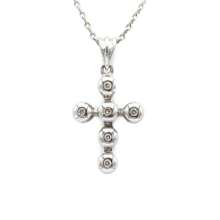 Cross Pendant Necklace - GOLD & Diamonds