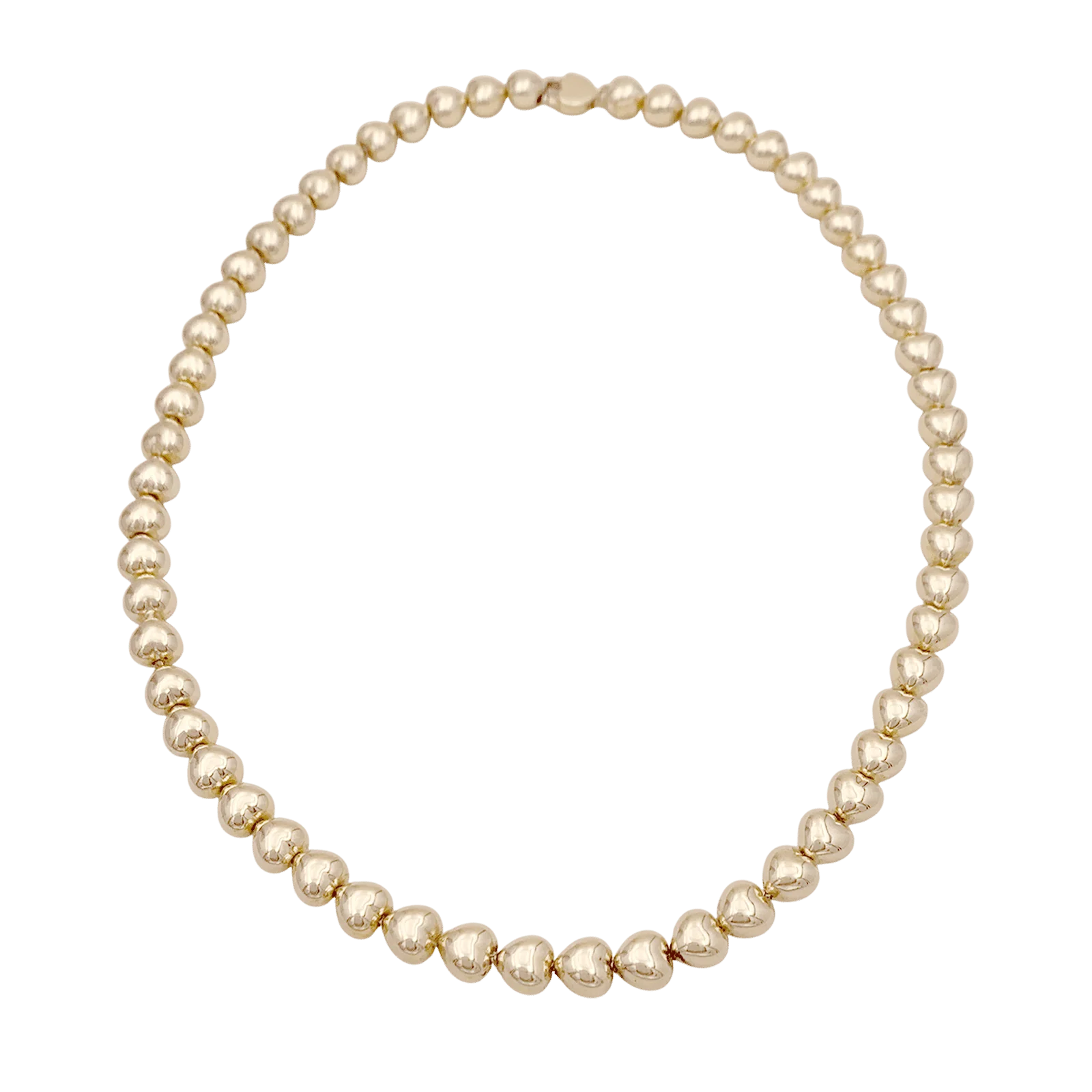 Yellow gold “Hearts” necklace. - Image 4