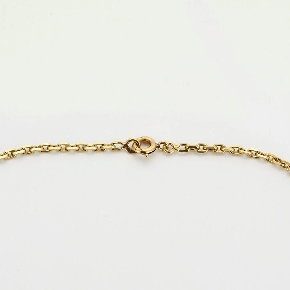 Solid yellow gold forced necklace - Image 2