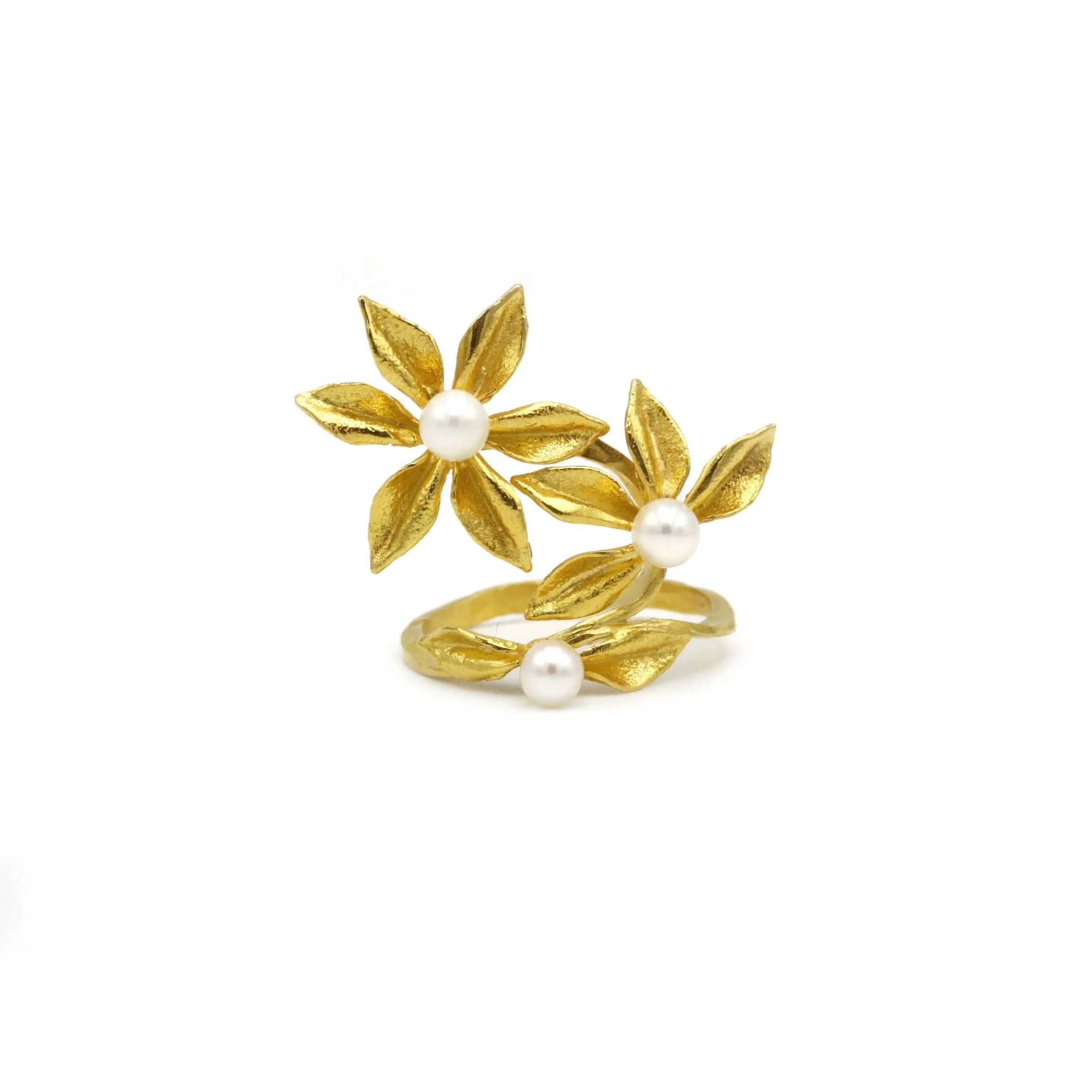 Ring - Gold & pearls