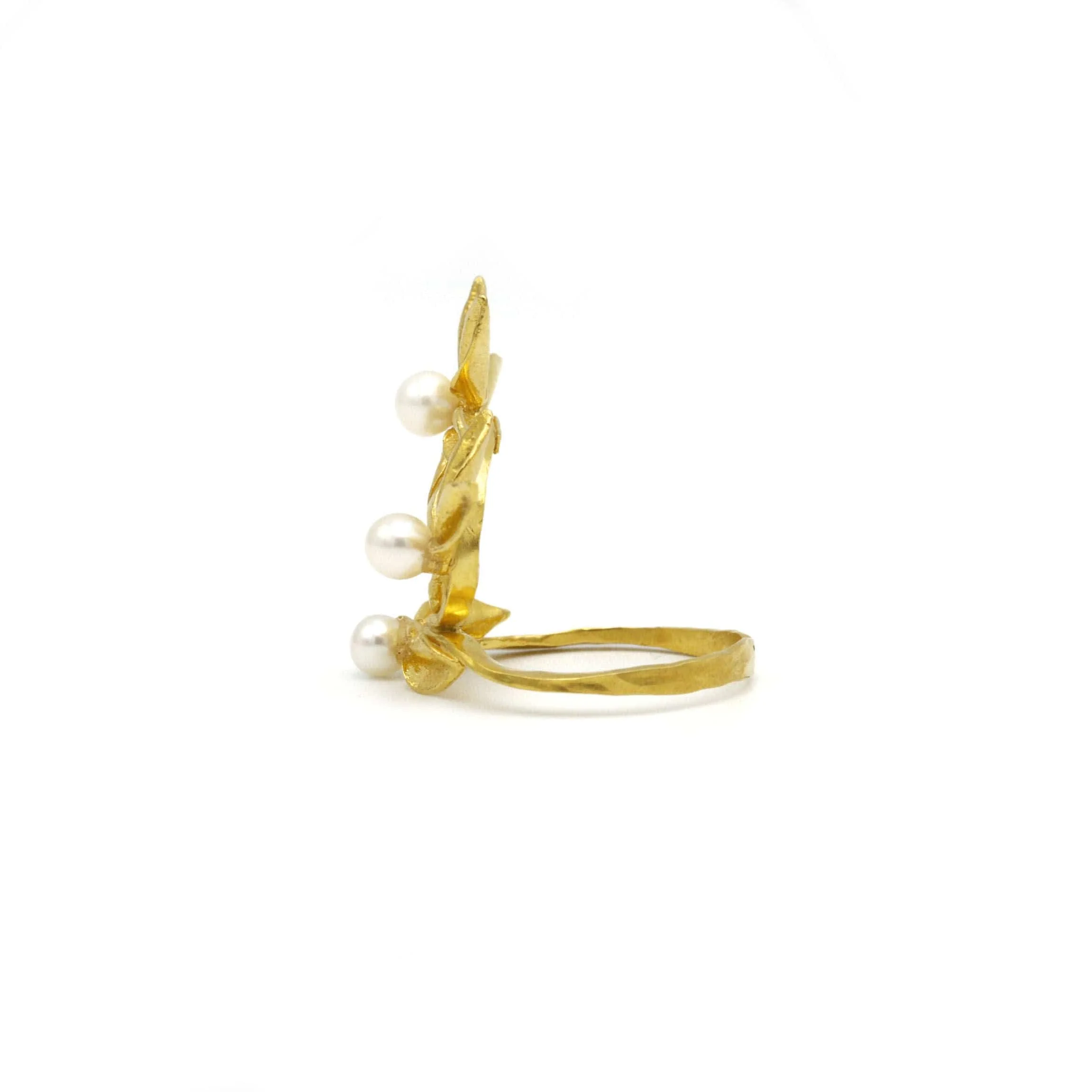 Ring - Gold & pearls - Image 2