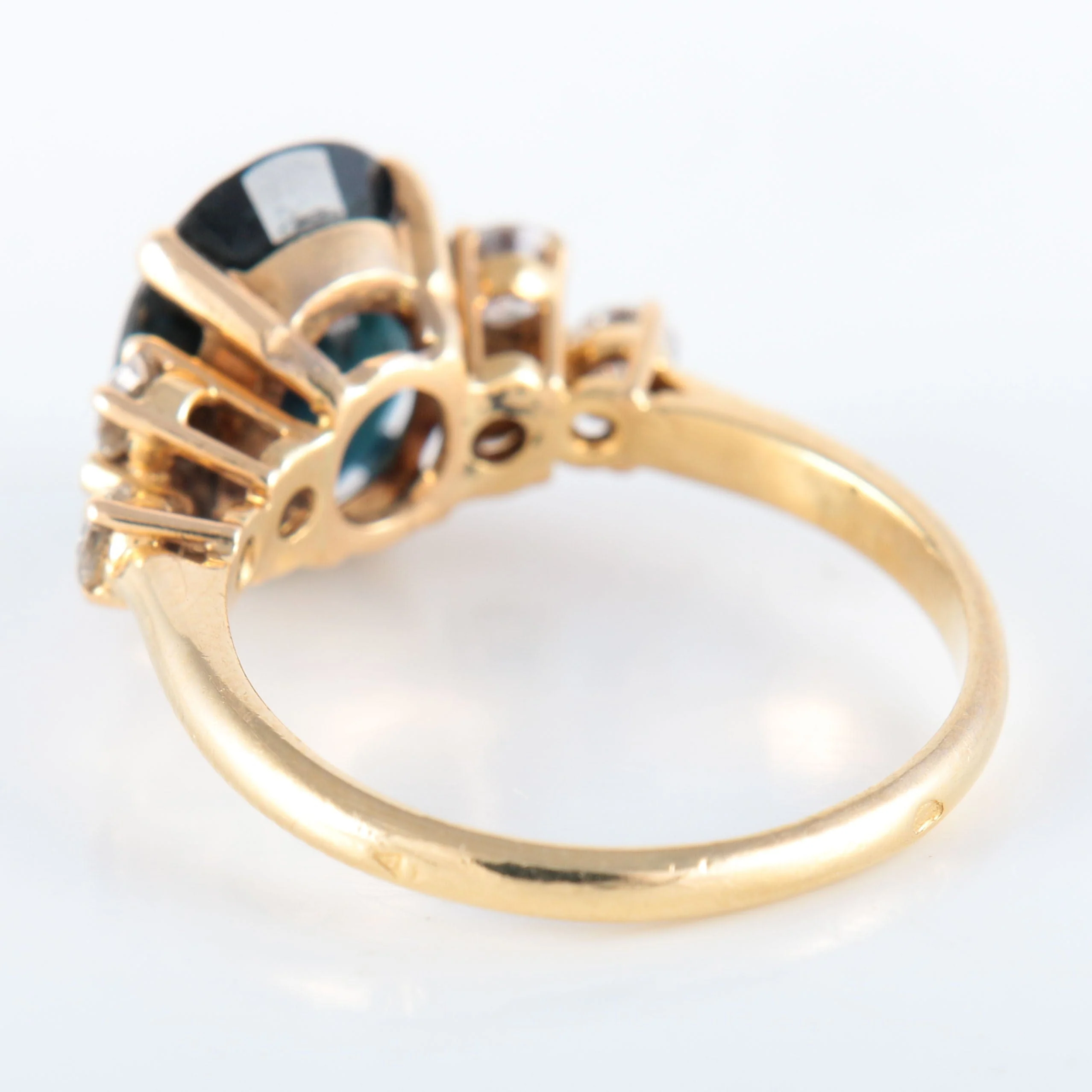 6 Diamond Sapphire Ring - Image 7