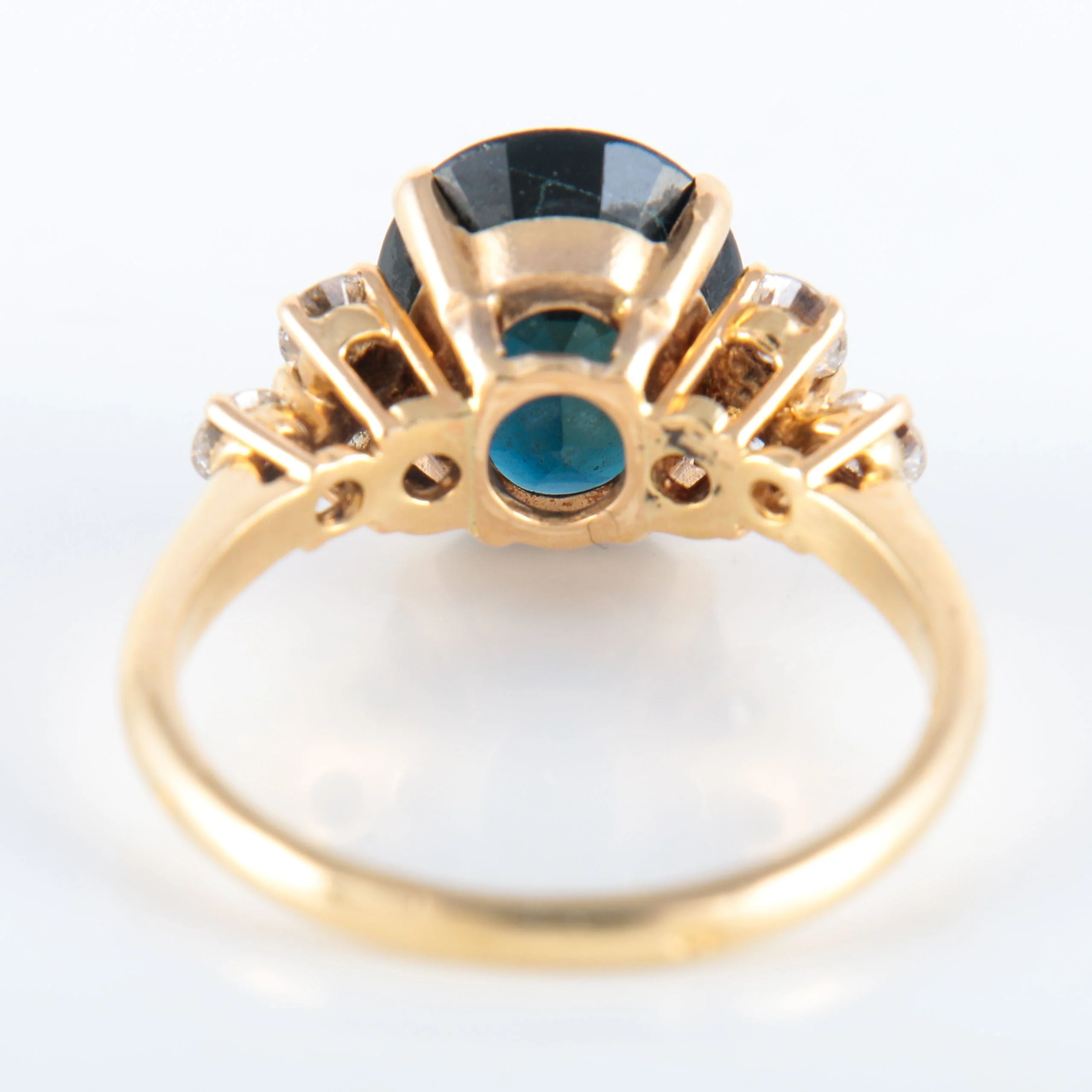 6 Diamond Sapphire Ring - Image 8