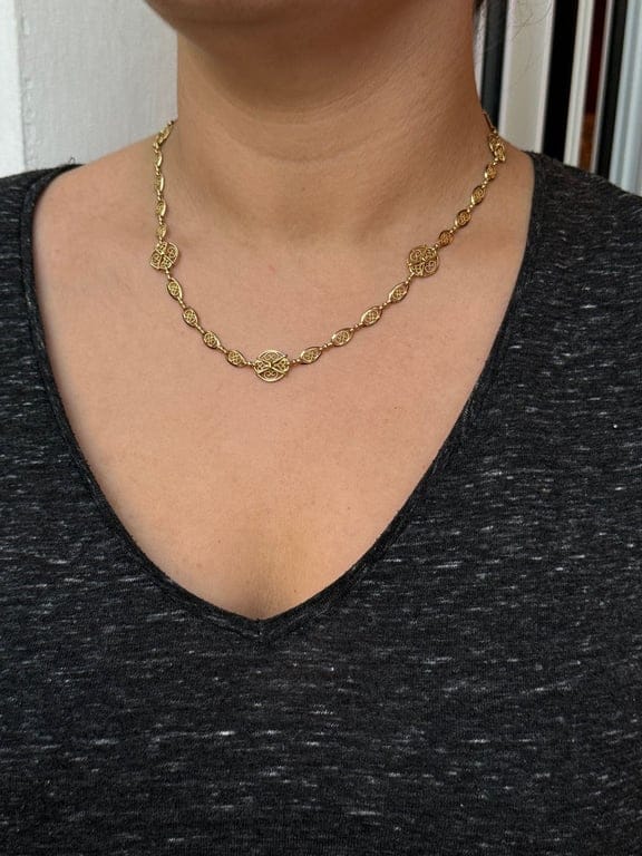Yellow gold necklace - Image 2
