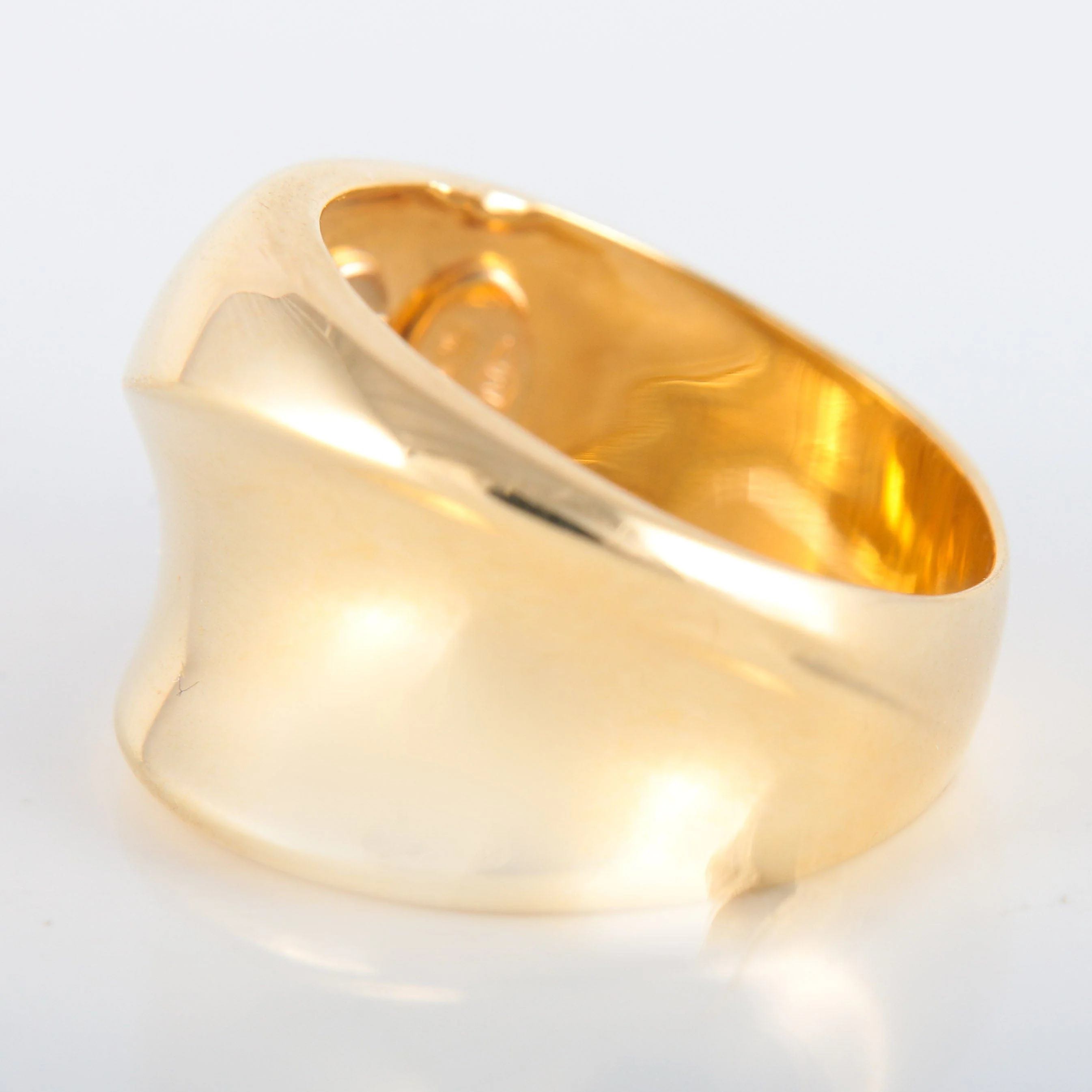 Large yellow gold bangle ring - Image 5