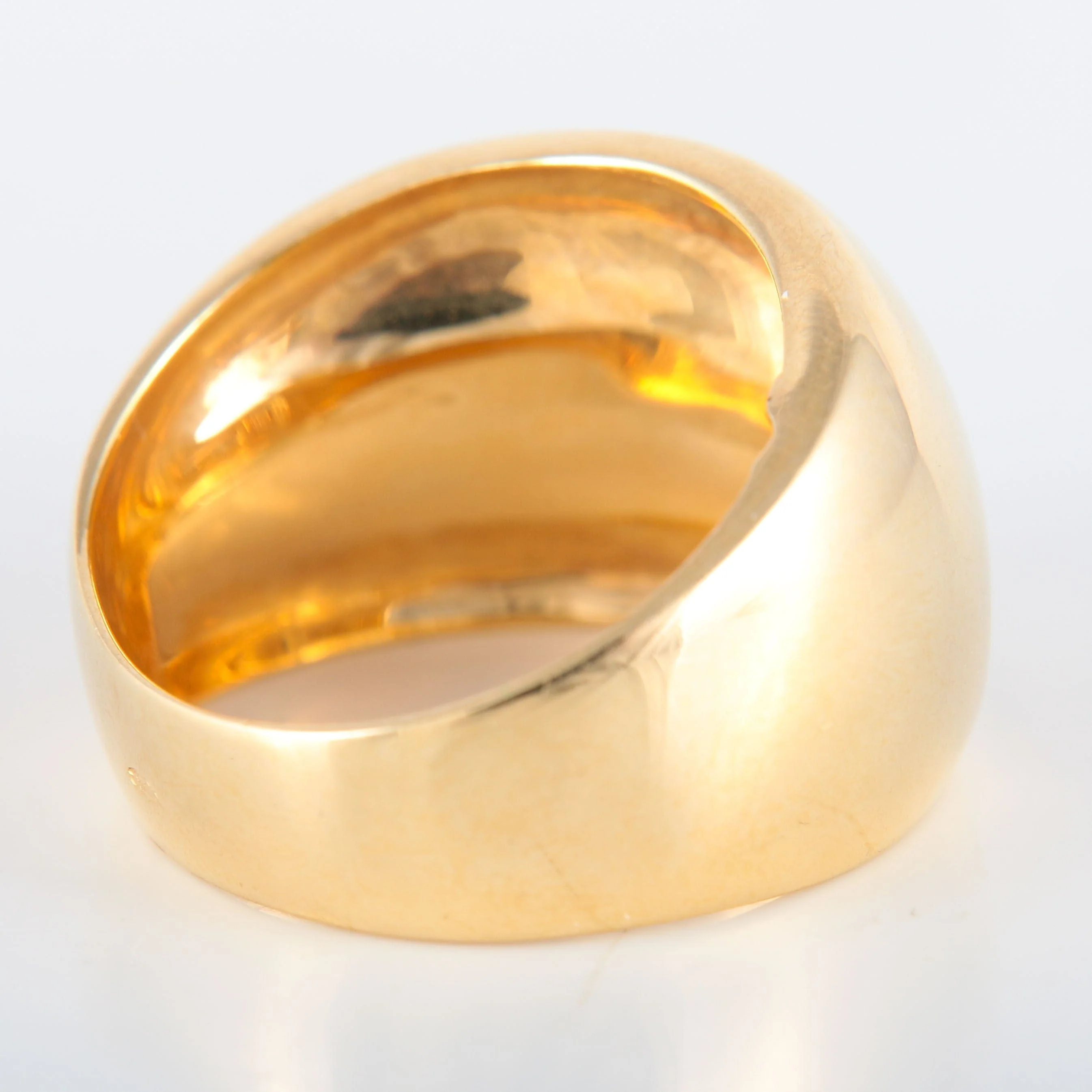 Large yellow gold bangle ring - Image 8