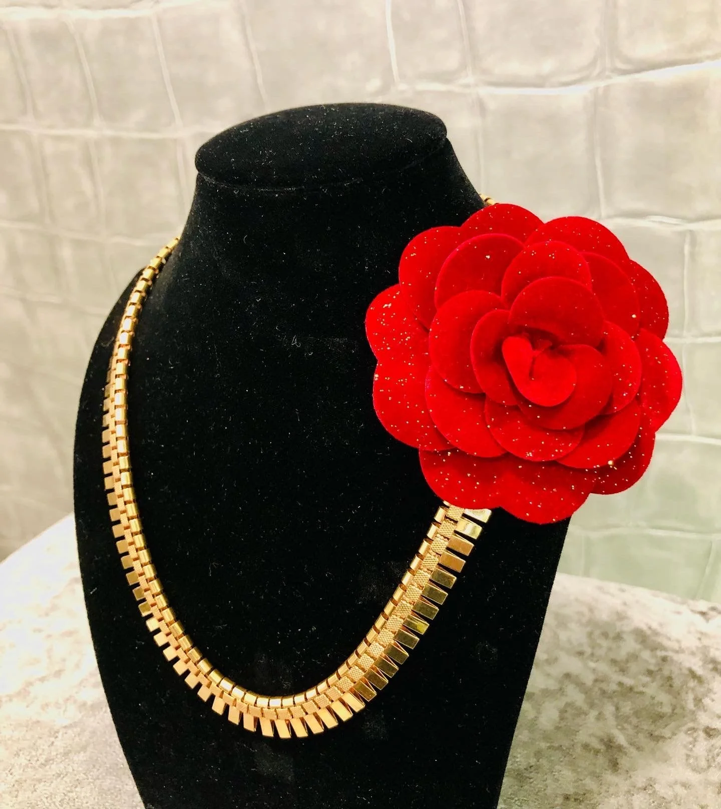 Vintage yellow gold necklace - Image 3