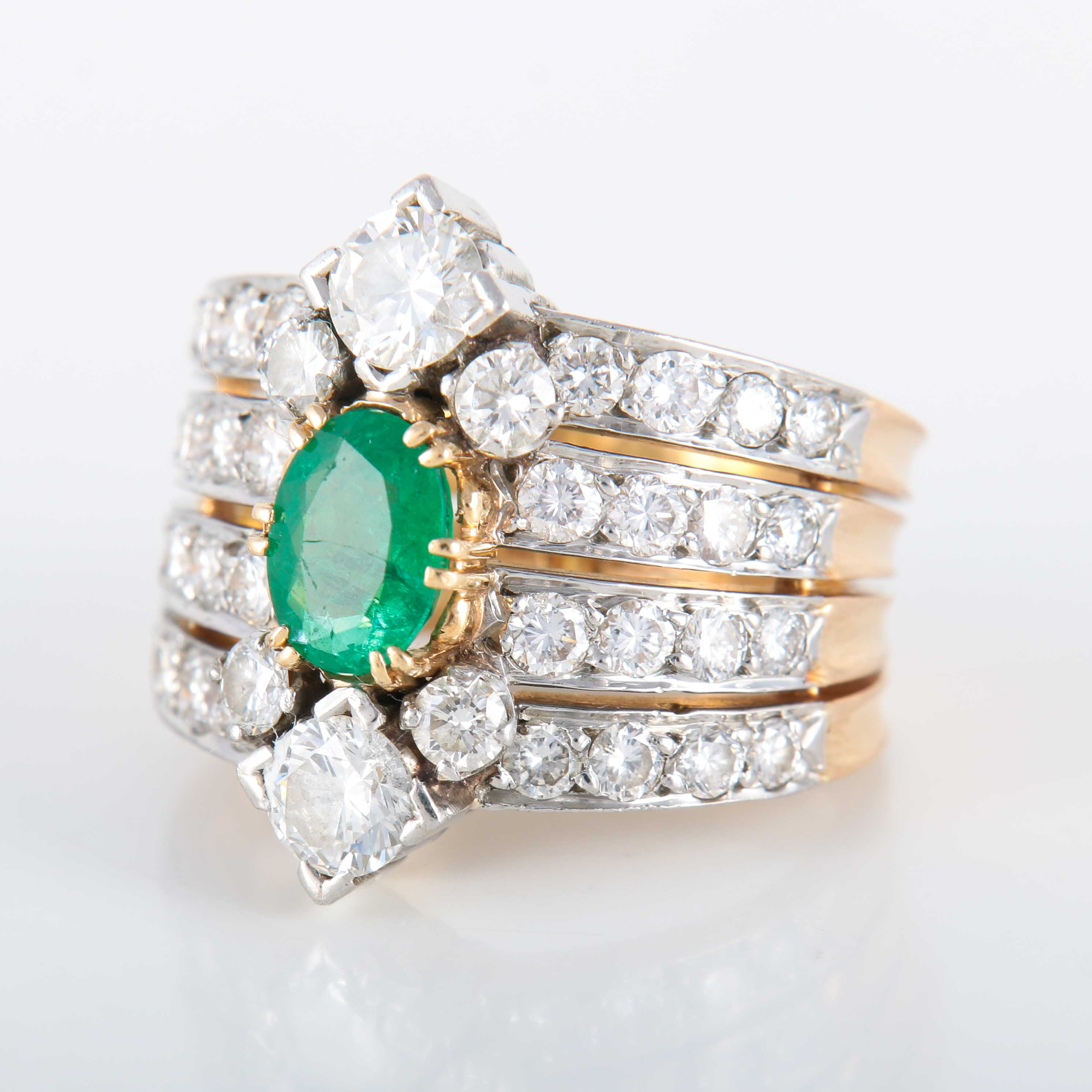 Emerald Diamond Ring - Image 2
