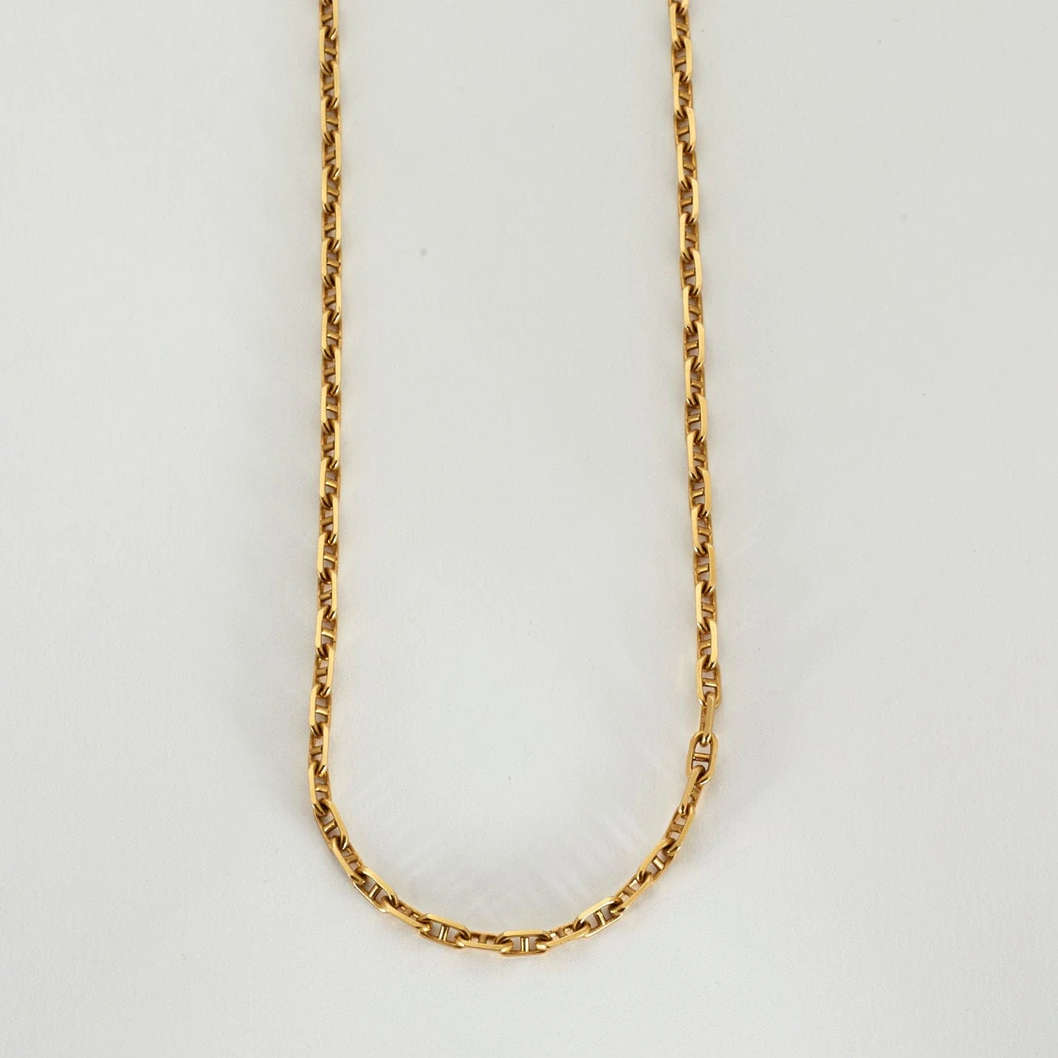 Yellow gold navy mesh chain - Image 2