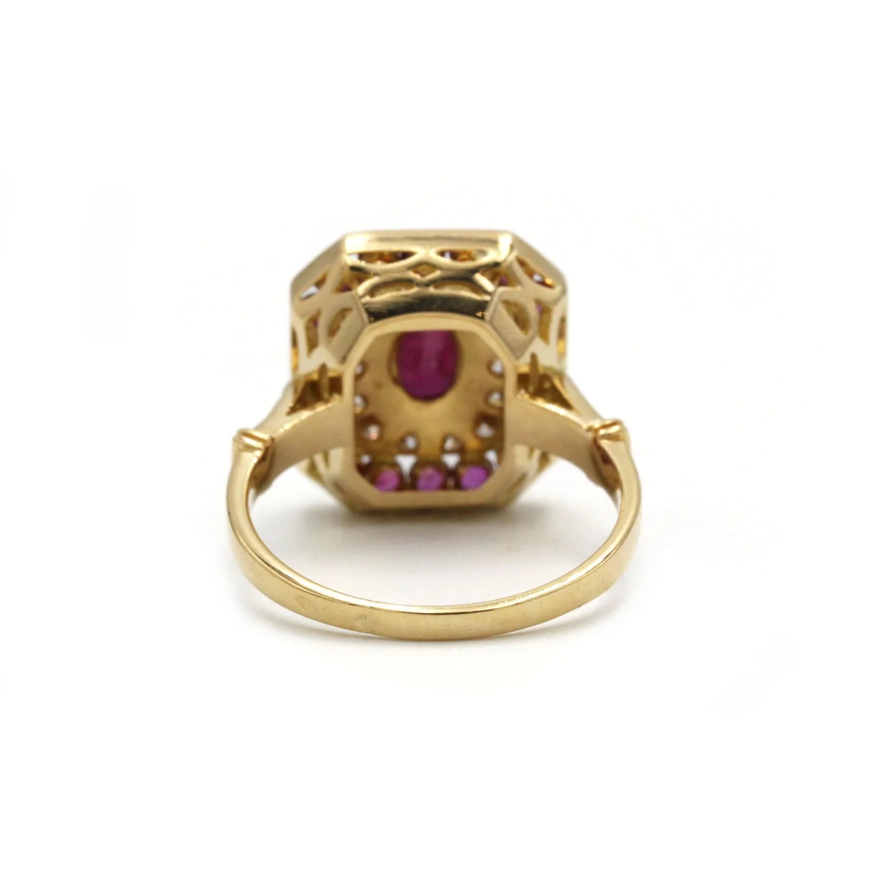 Ring - Gold, Ruby & Diamonds - Image 3