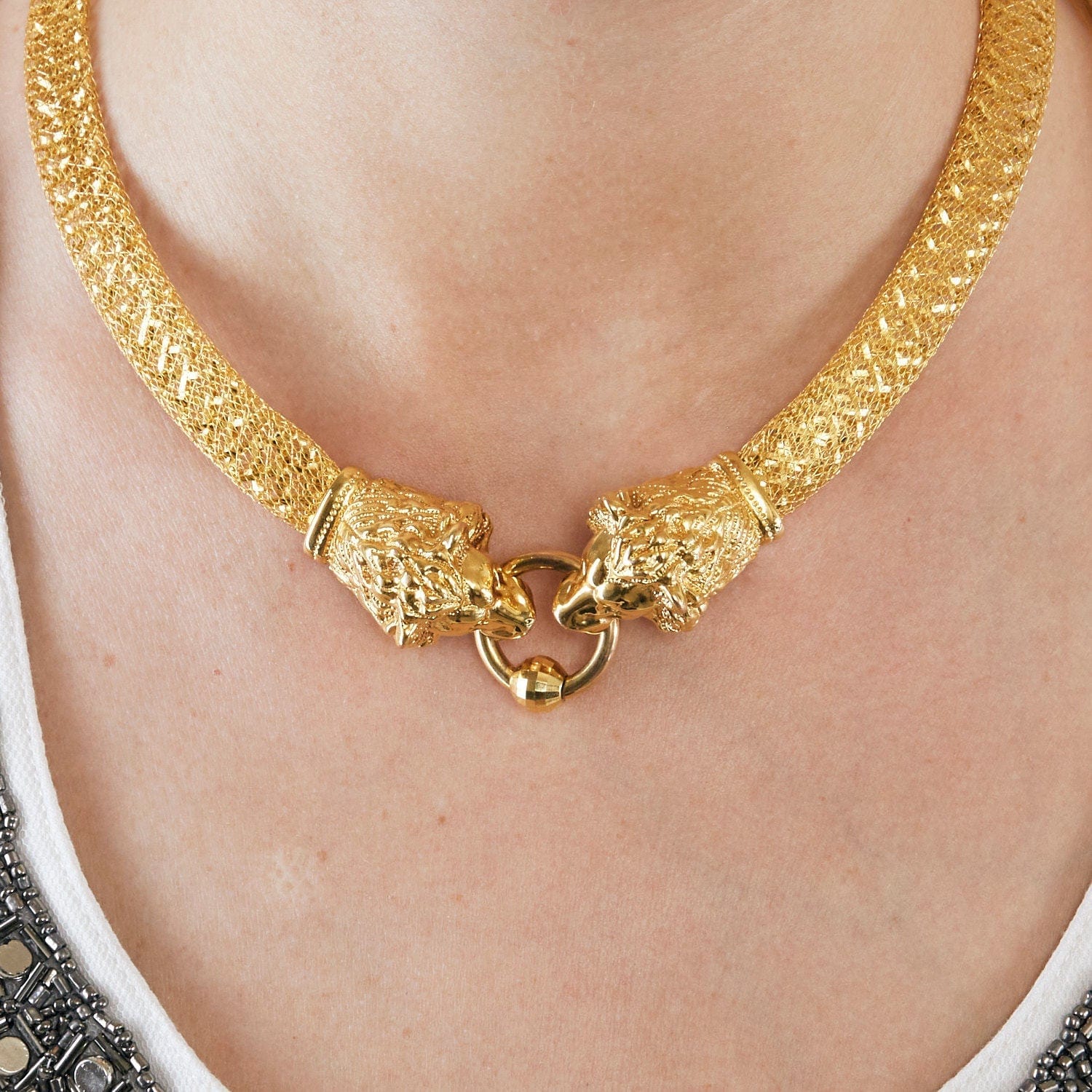 Yellow gold lion electroforming set - Image 3