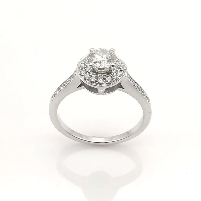 Solitaire gold diamond ring - Image 3