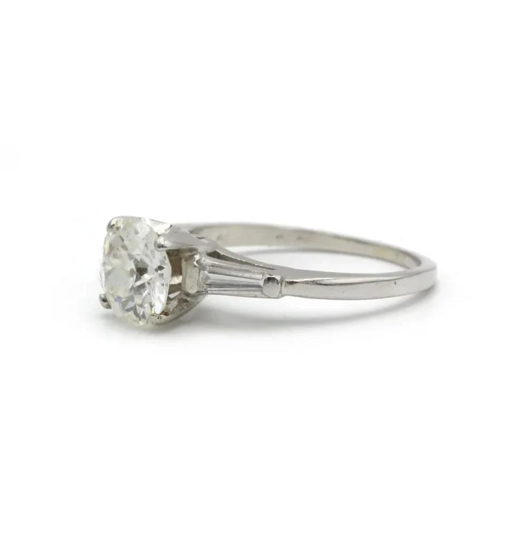Solitaire - platinum and diamonds - Image 2