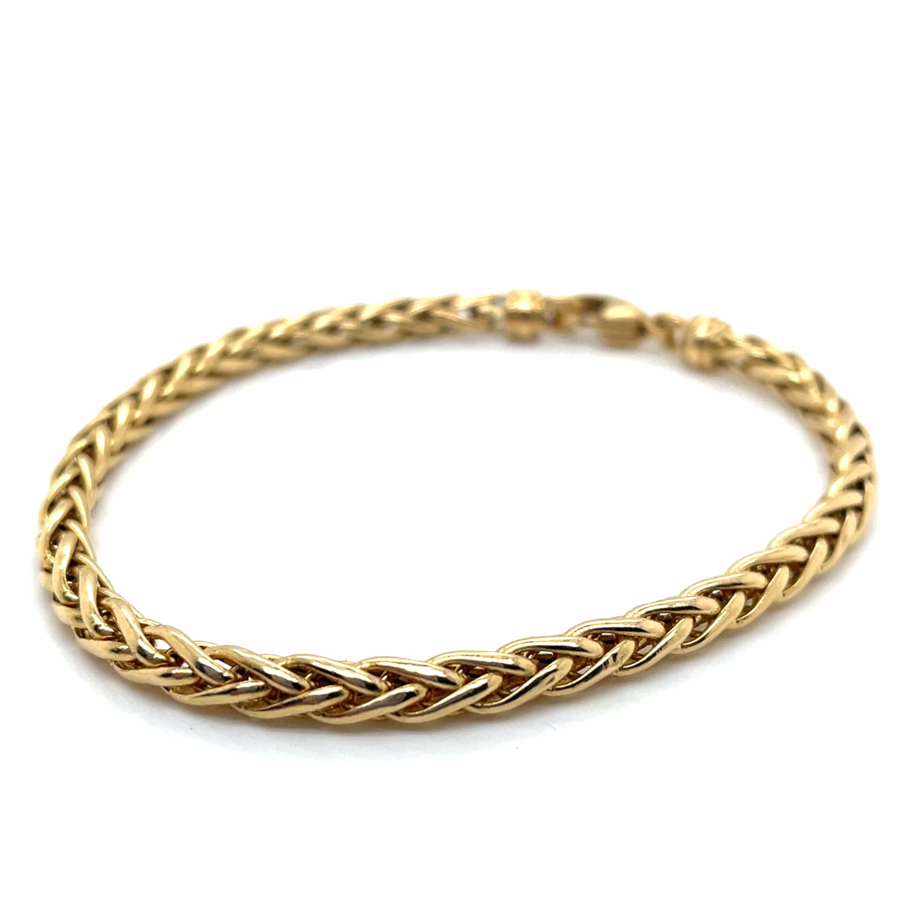 Bracelet Link Yellow Gold Palm Tree  - Image 3