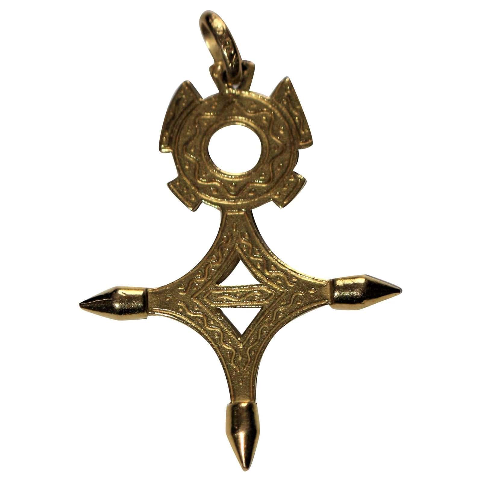 Agadez Cross in YELLOW gold