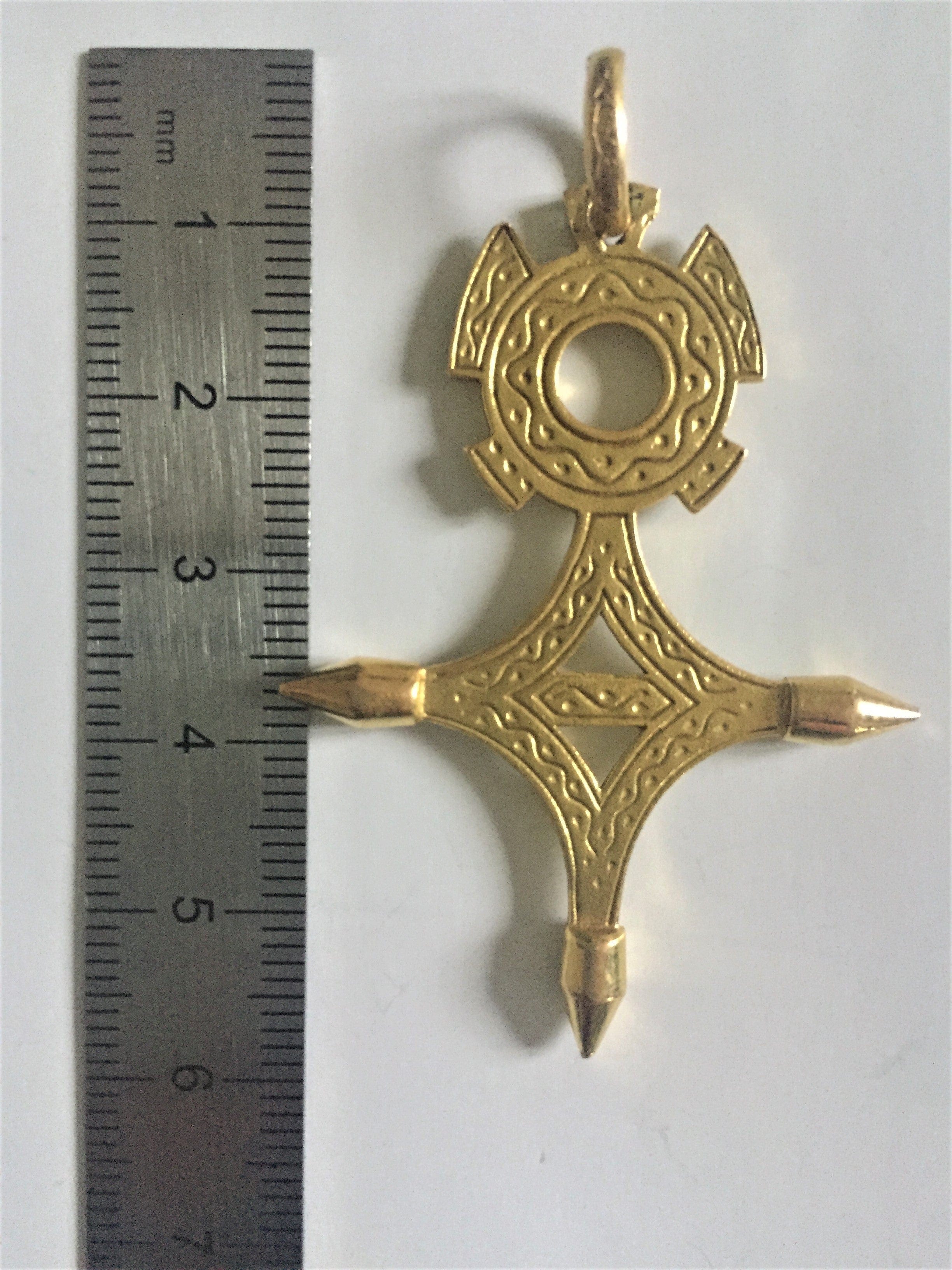 Agadez Cross in YELLOW gold - Image 7