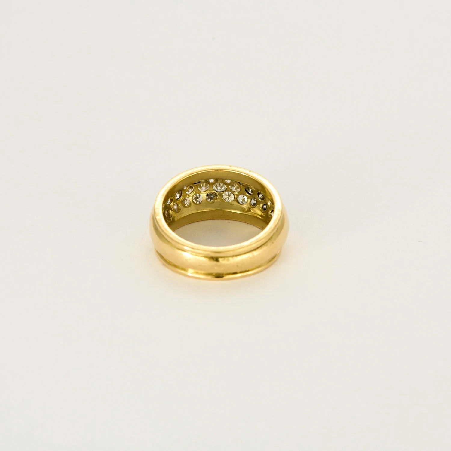 Yellow gold diamond ring - Image 3