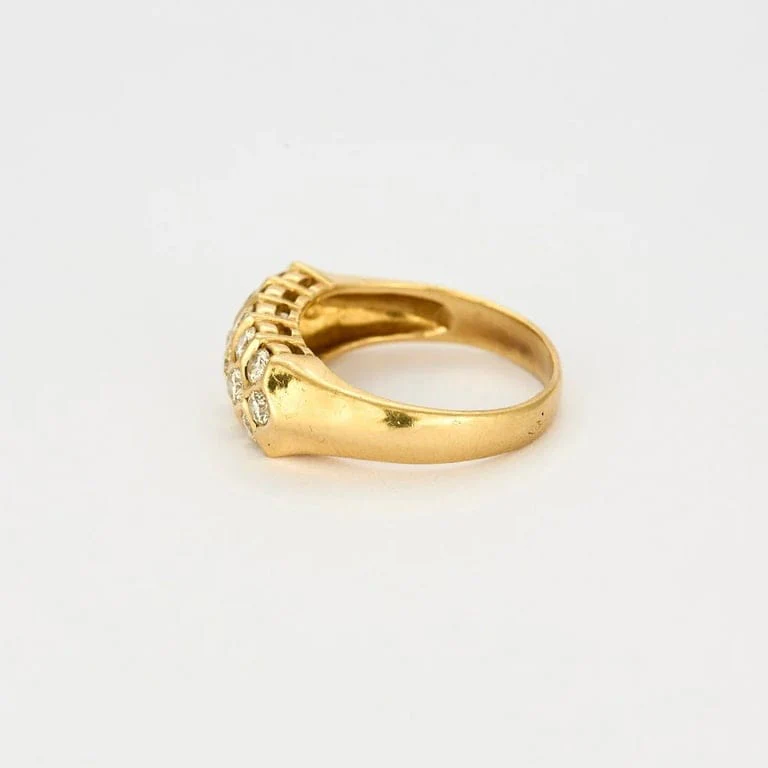 Yellow gold and diamond ring - Image 4
