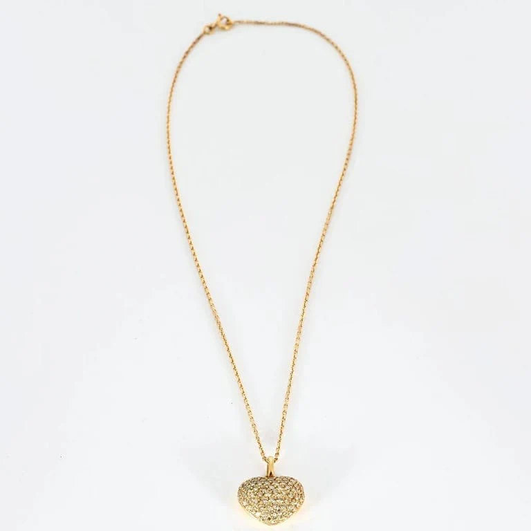 Yellow gold diamond necklace - Image 3