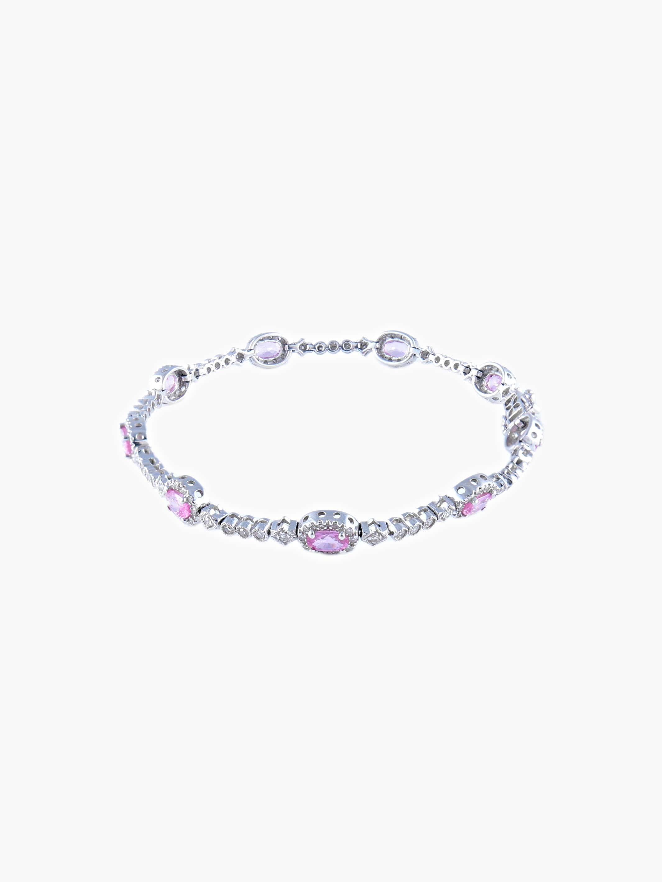 Pink Sapphire Bracelet - Image 3