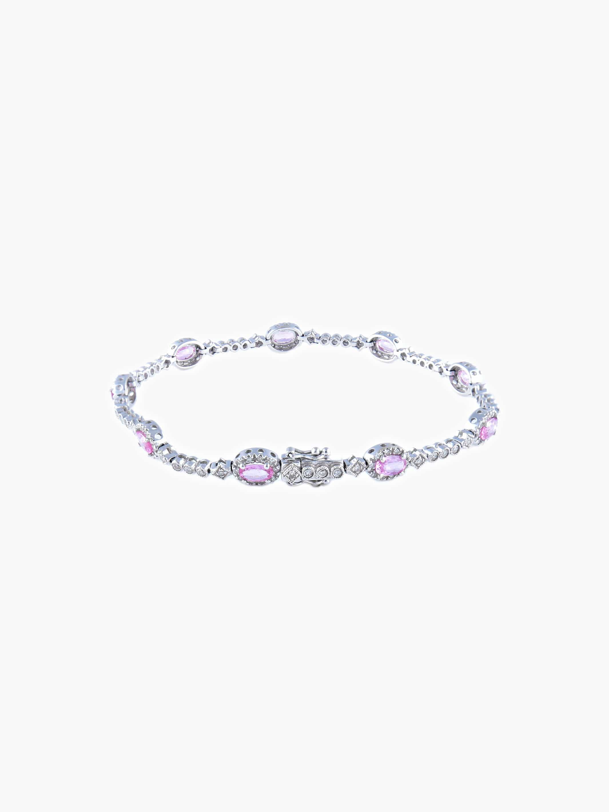 Pink Sapphire Bracelet - Image 5