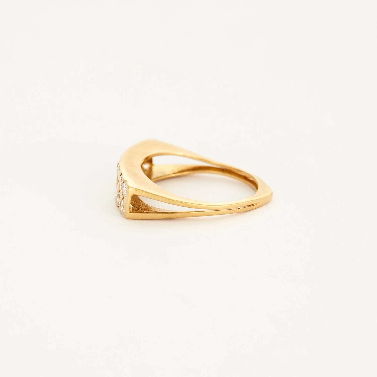 Yellow gold and diamond ring - Image 3