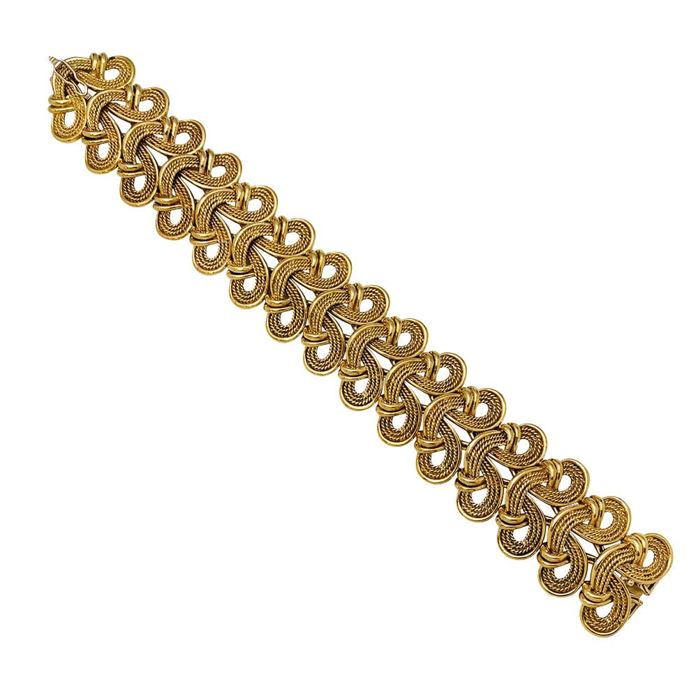 1950 bracelet in pink gold. - Image 7