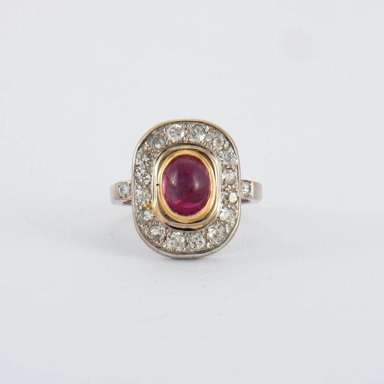 Cabochon Ruby Ring