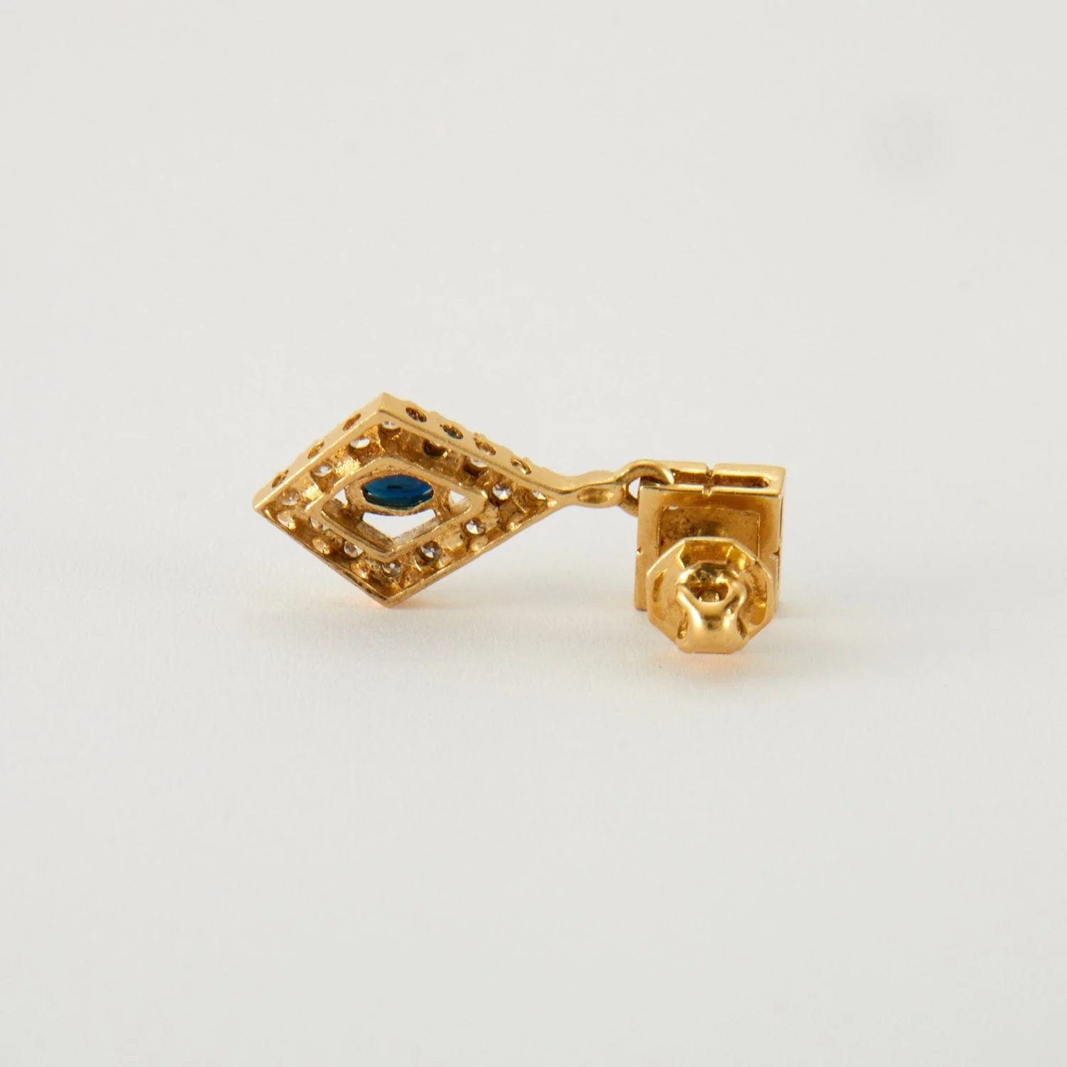 Pendants in yellow gold, diamonds & sapphires - Image 6