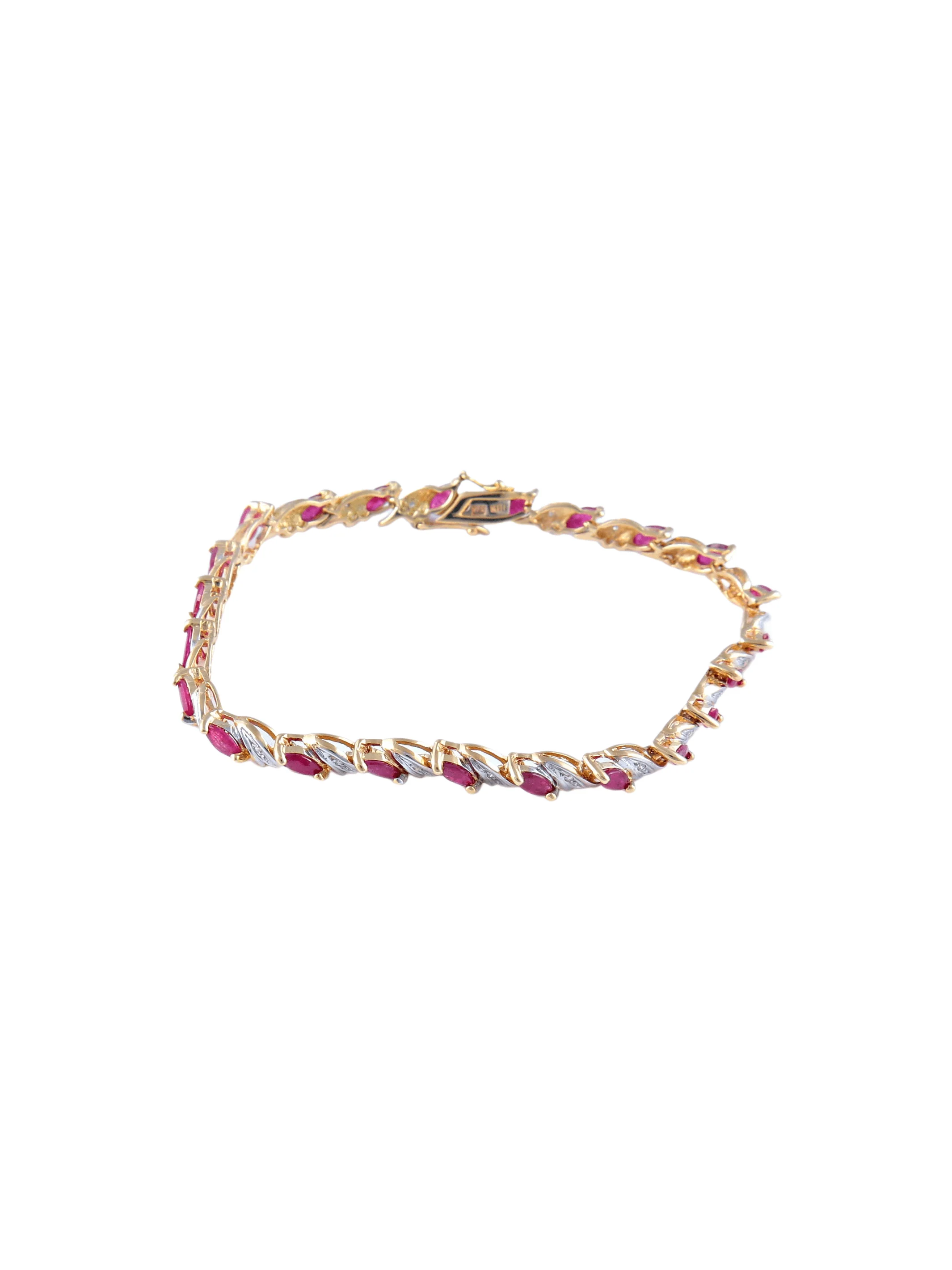 Ruby Line Bracelet