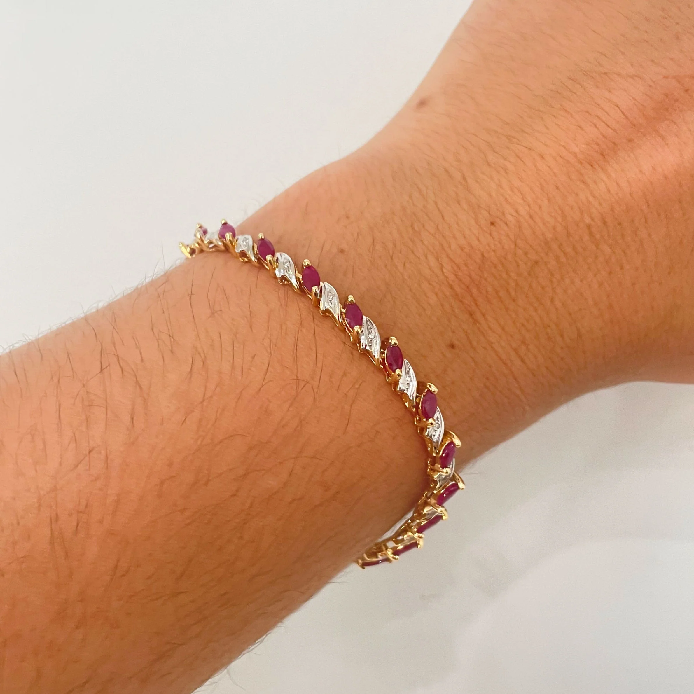 Ruby Line Bracelet - Image 2