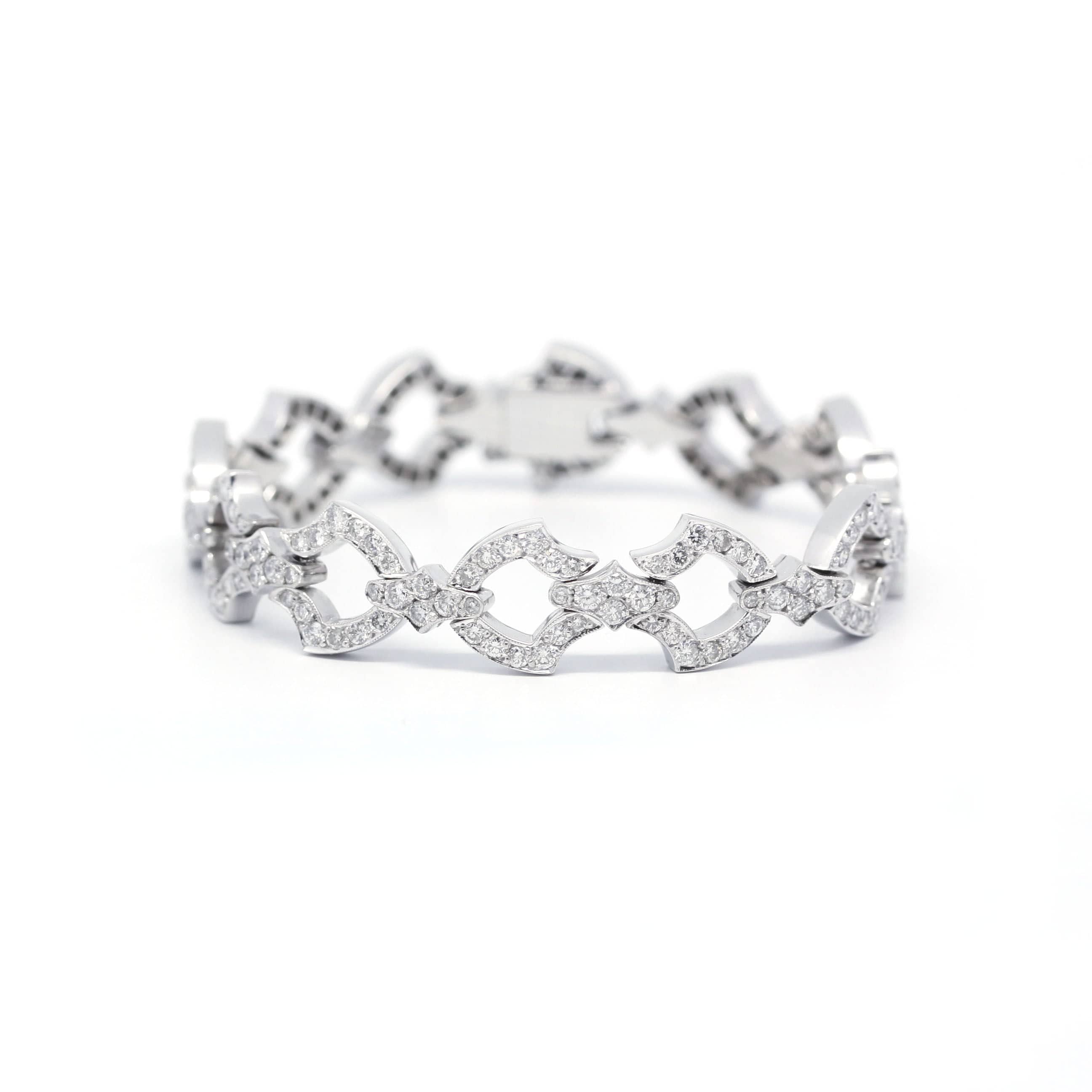 Gold and diamond bracelet