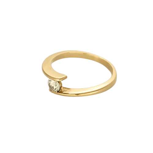 Ring Toi & Moi yellow gold diamond