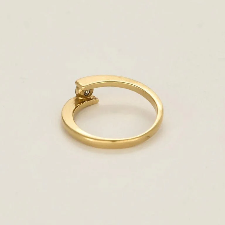 Ring Toi & Moi yellow gold diamond - Image 4