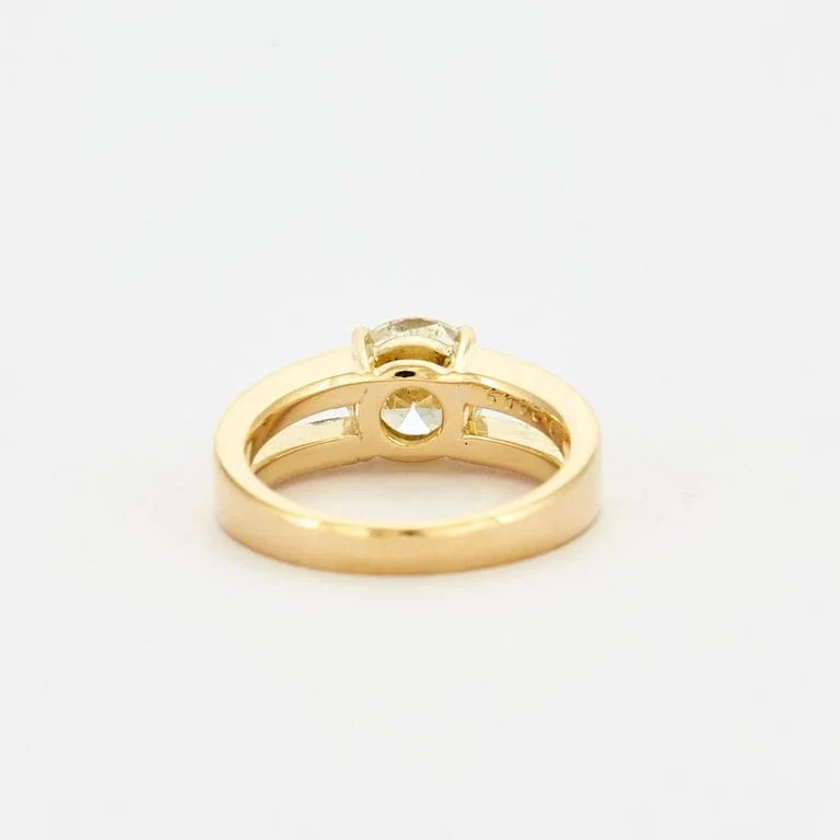 Solitaire Diamond Ring 2 carats yellow gold - Image 6