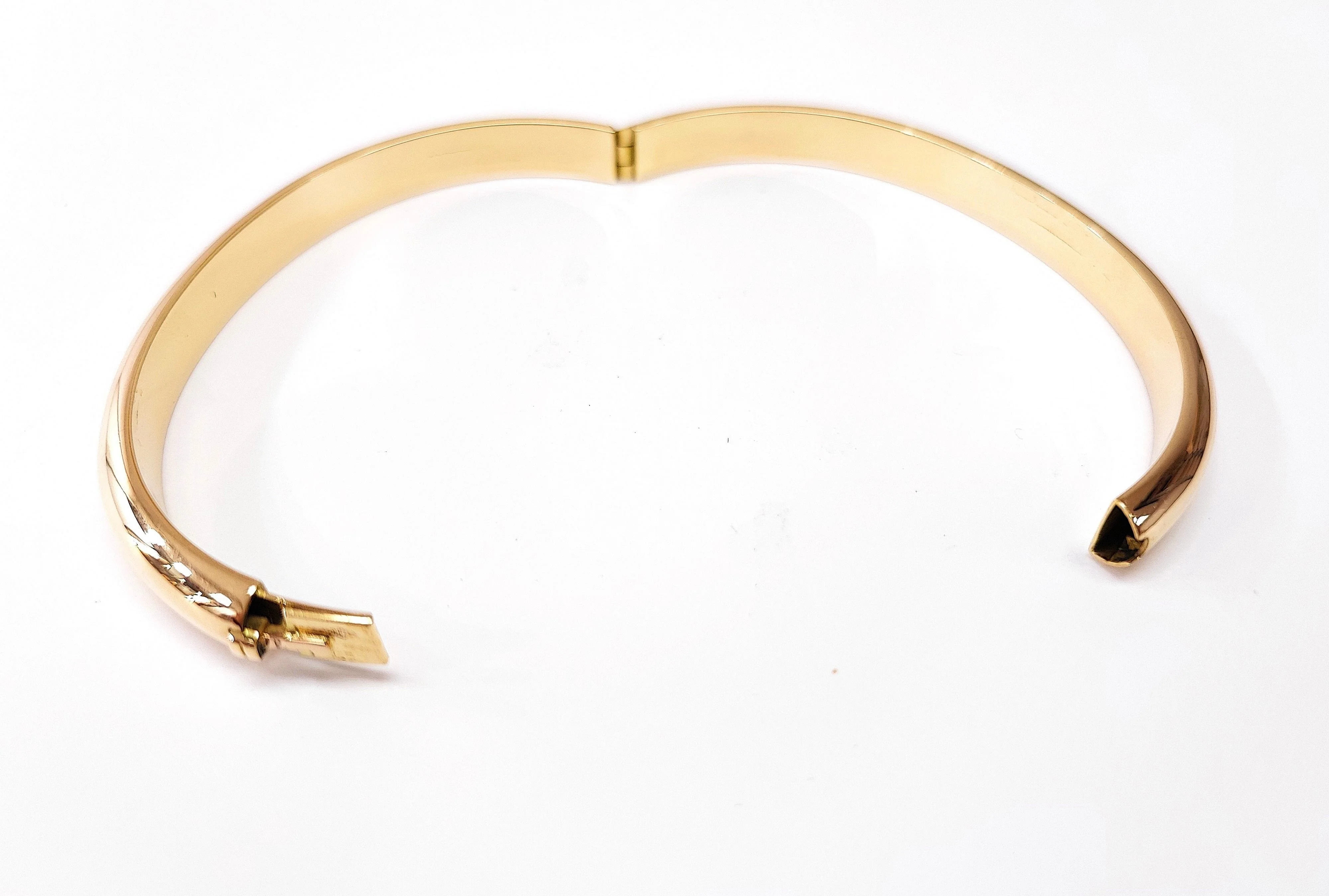 Yellow gold bangle bracelet - Image 6