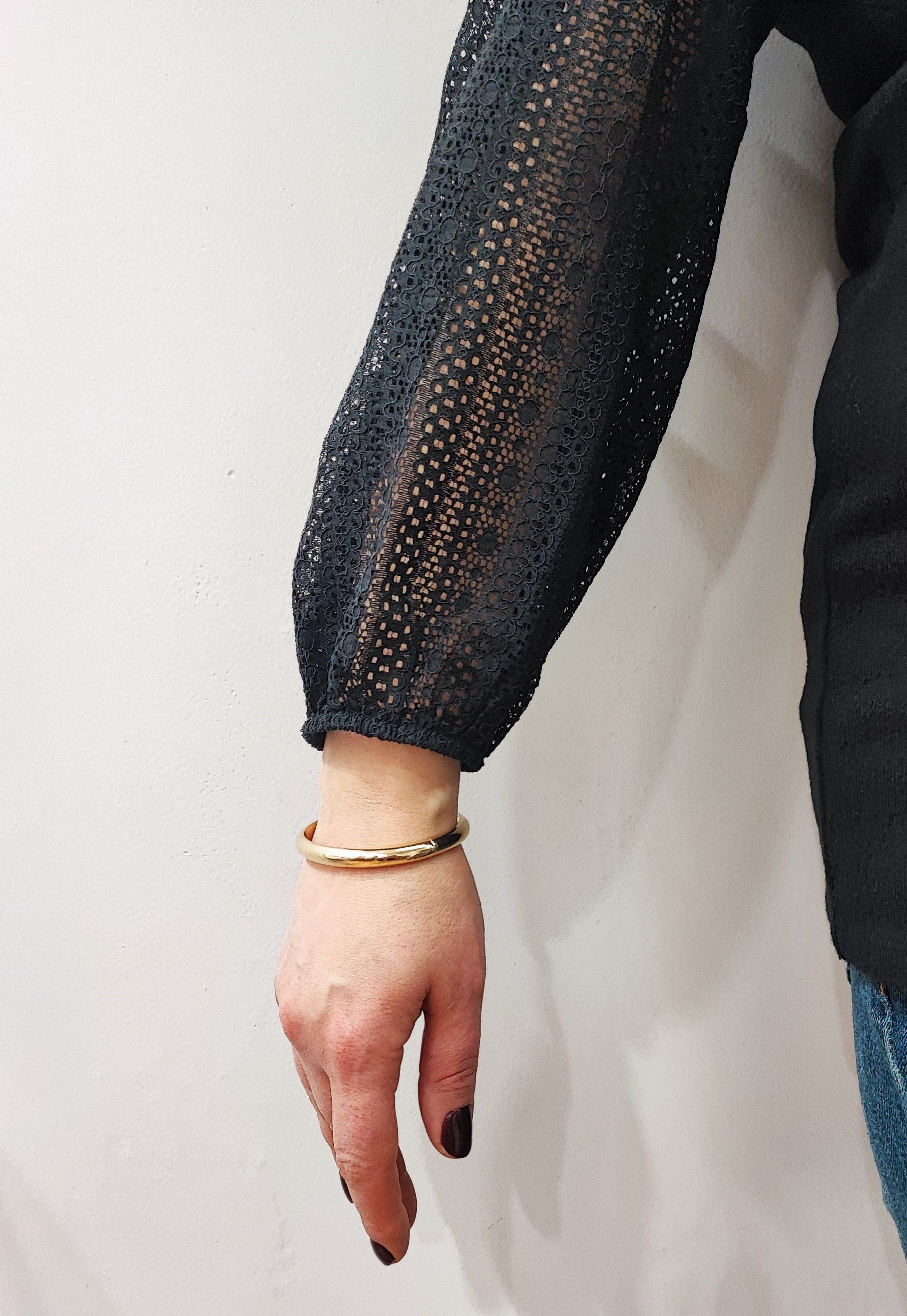 Yellow gold bangle bracelet - Image 7