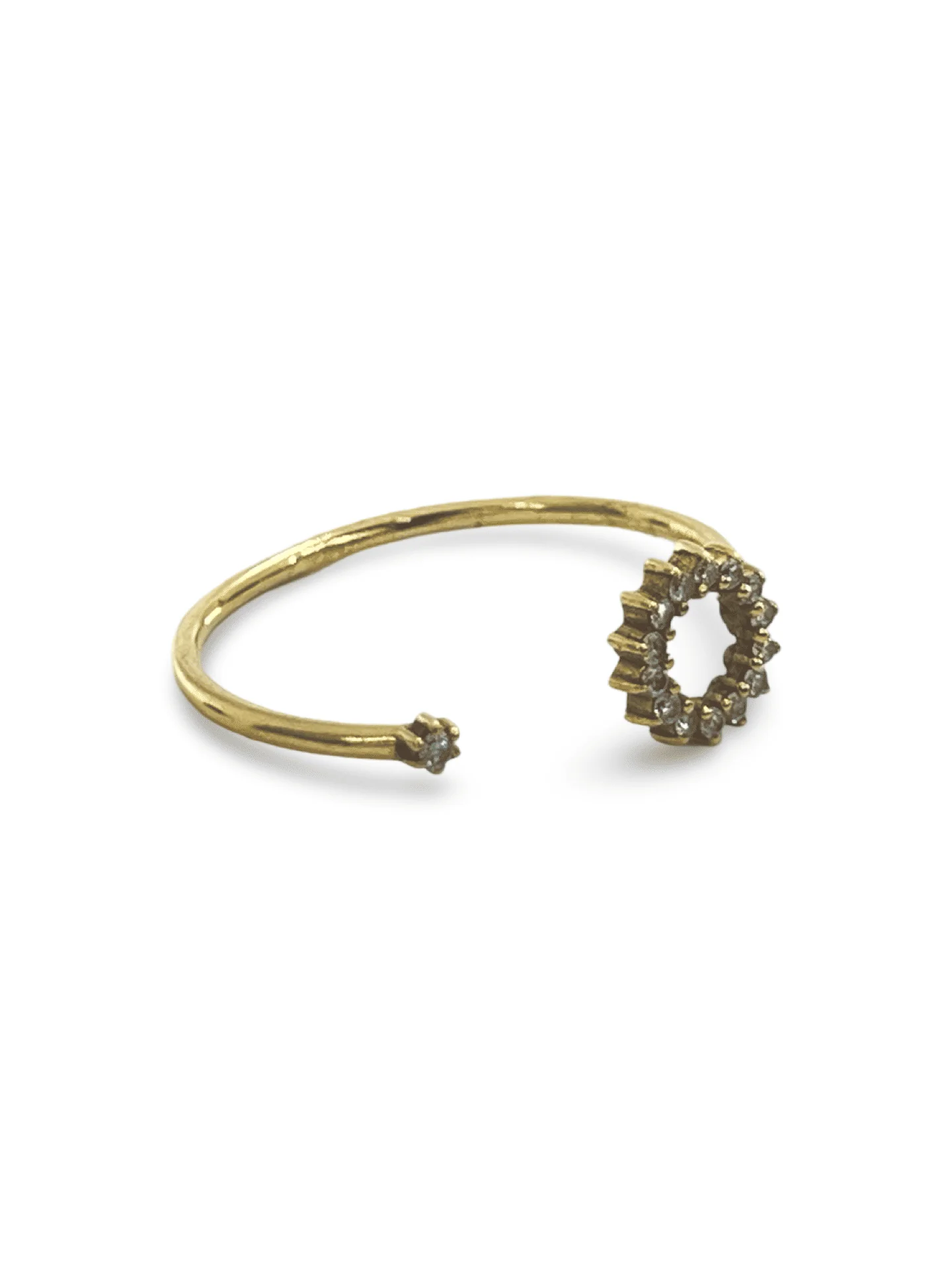 Yellow gold and diamond ring - Image 2