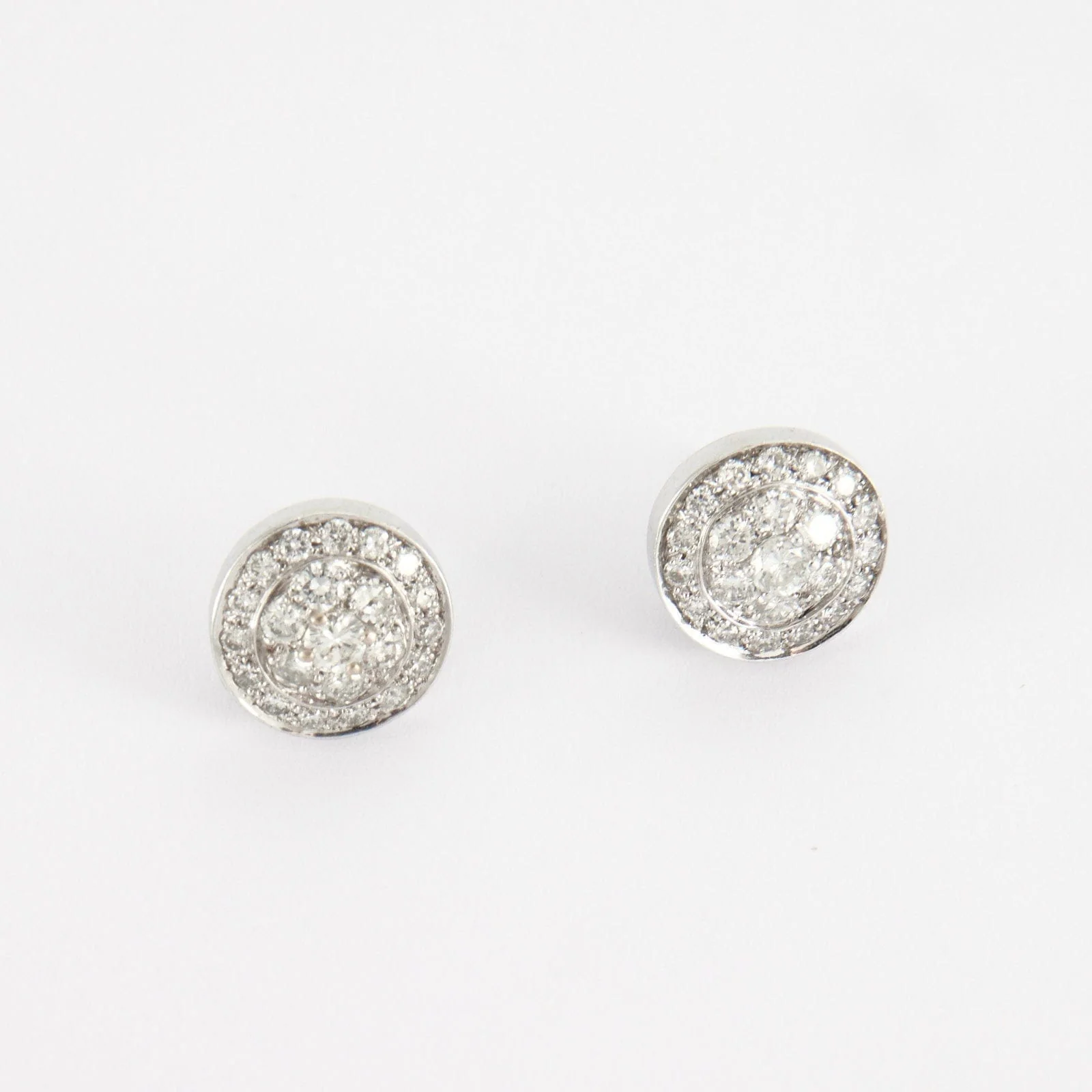Diamond Pave Stud Earrings - Image 5