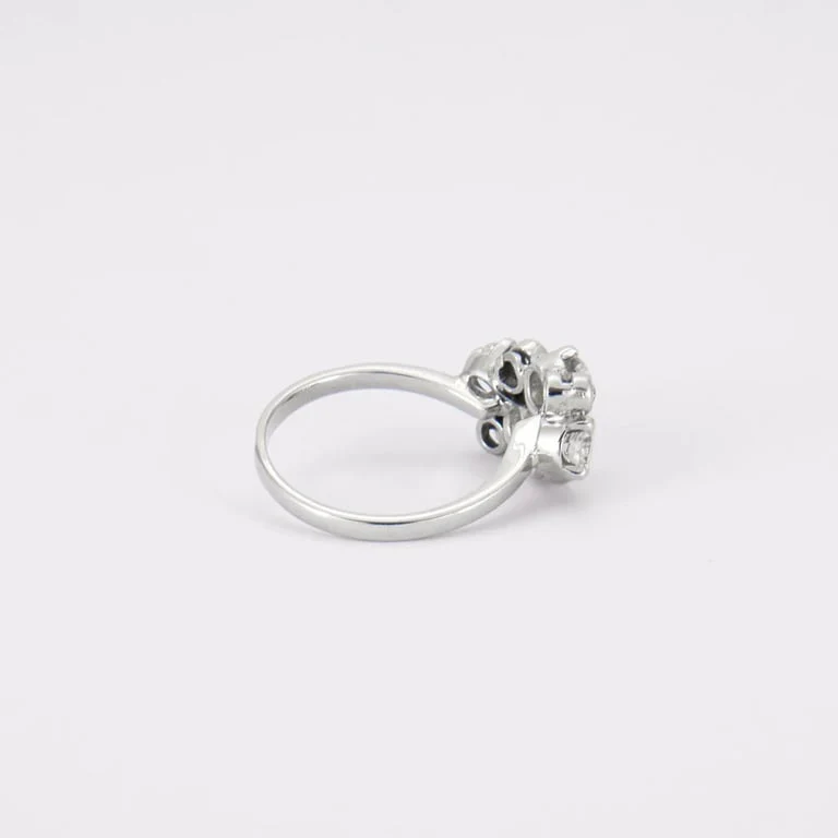 White gold ring, diamonds - Image 5
