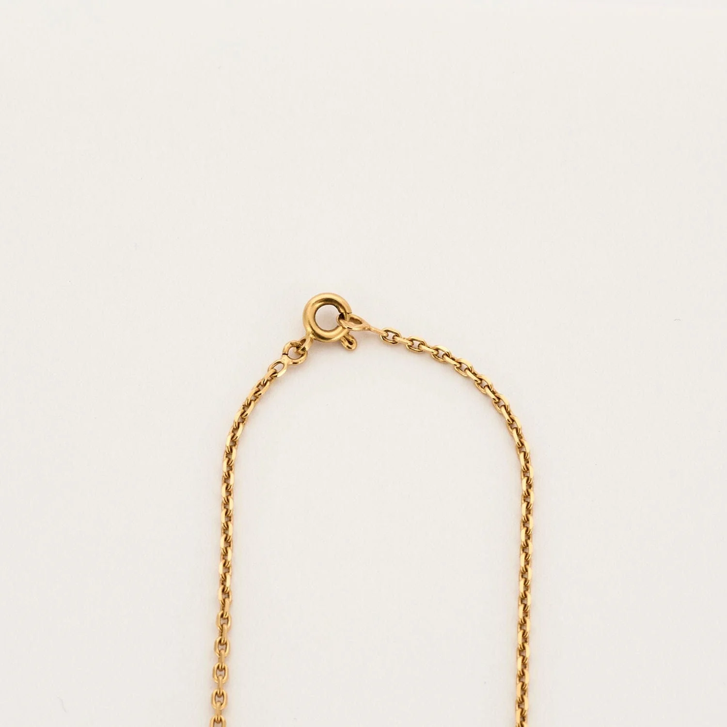 Jaseron yellow gold chain with forced mesh - Image 2