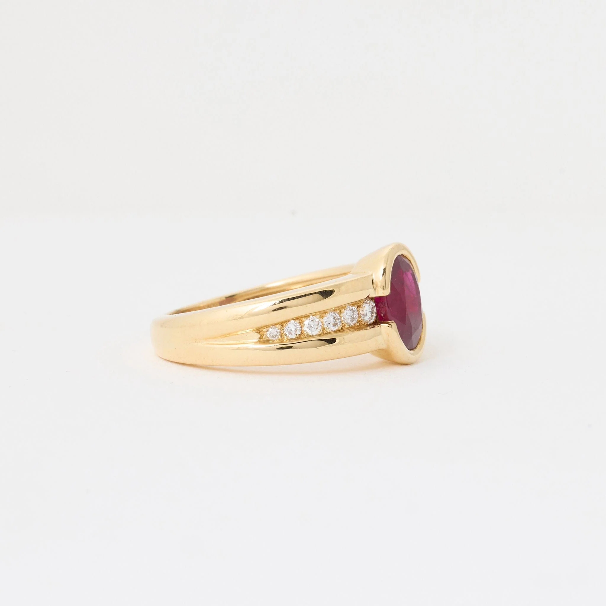 Ruby and diamond ring - Image 2