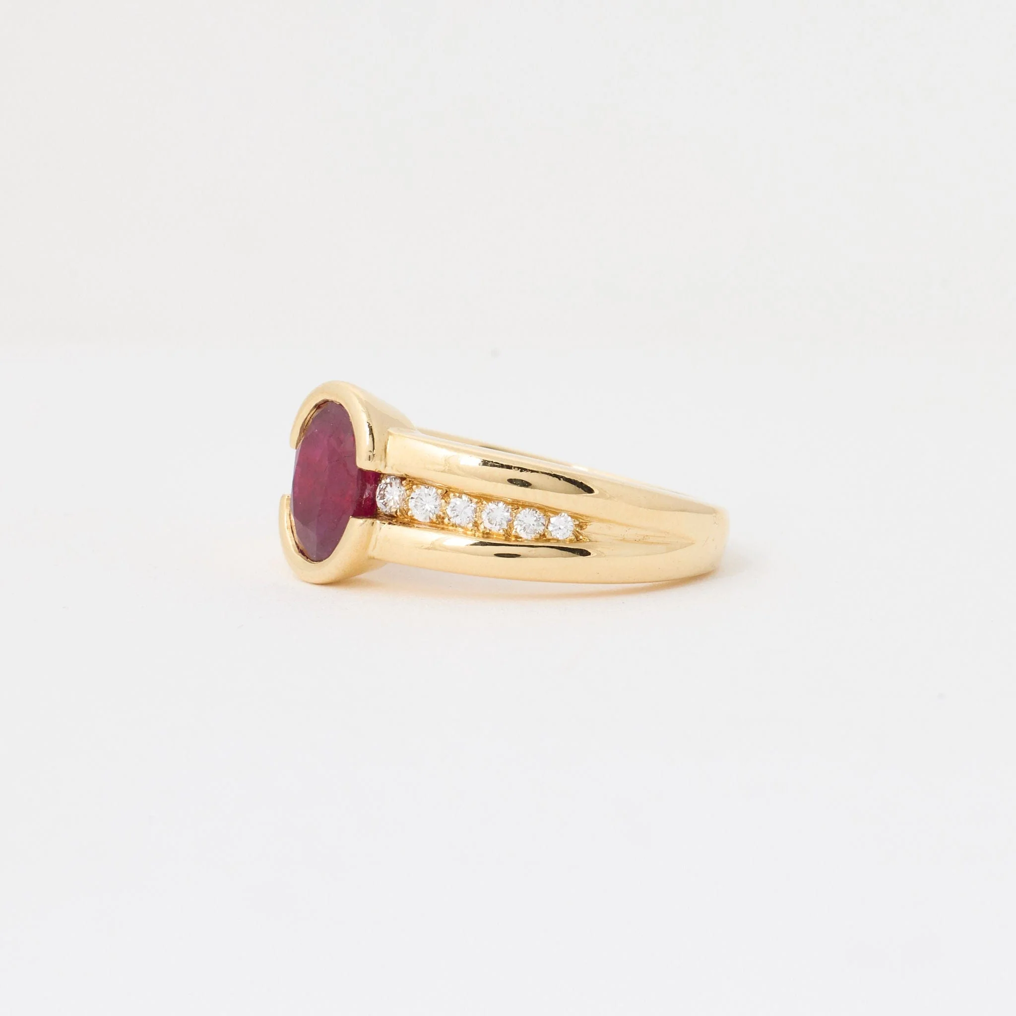 Ruby and diamond ring - Image 4