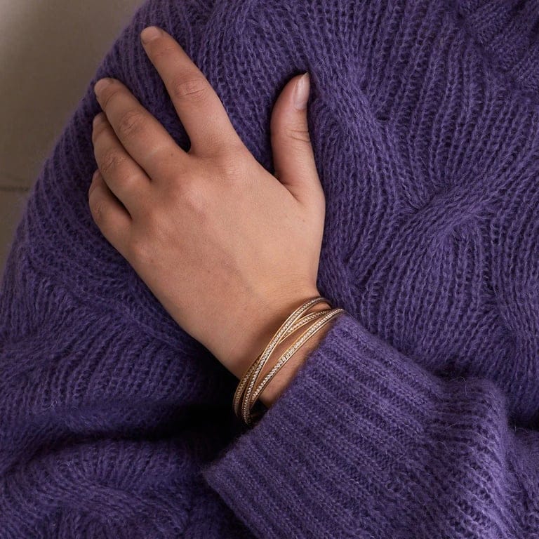 CARTIER- Bracelet Trinity Diamonds - Image 2