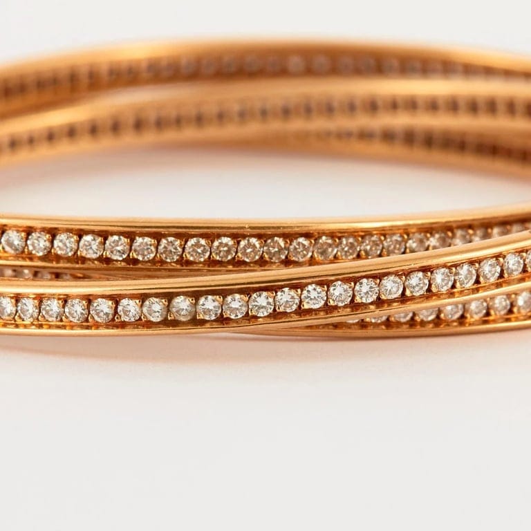 CARTIER- Bracelet Trinity Diamonds - Image 6