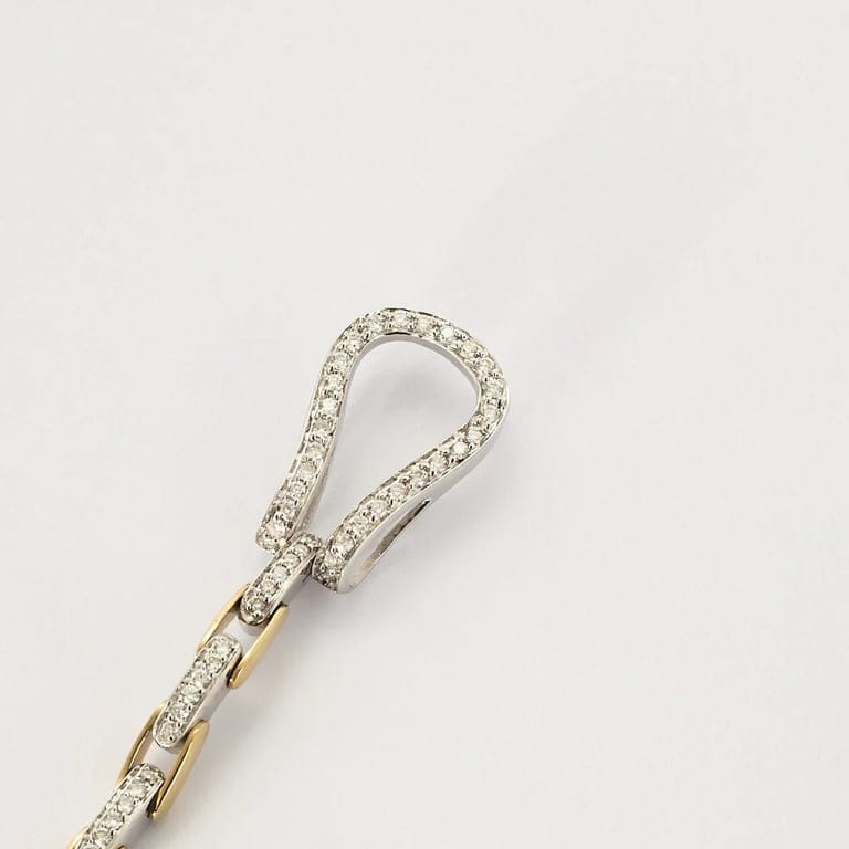 MATY two-gold Buckle Bracelet, diamonds  - Image 4