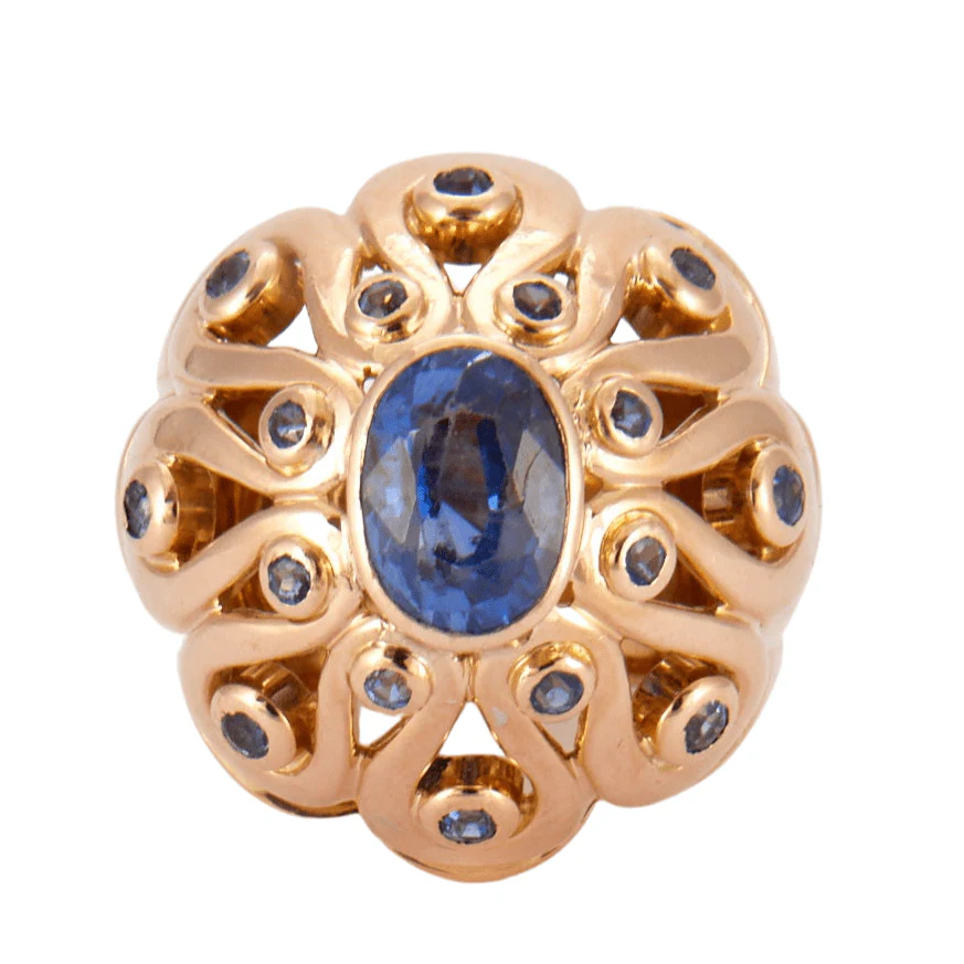 Sapphire Dome Ring